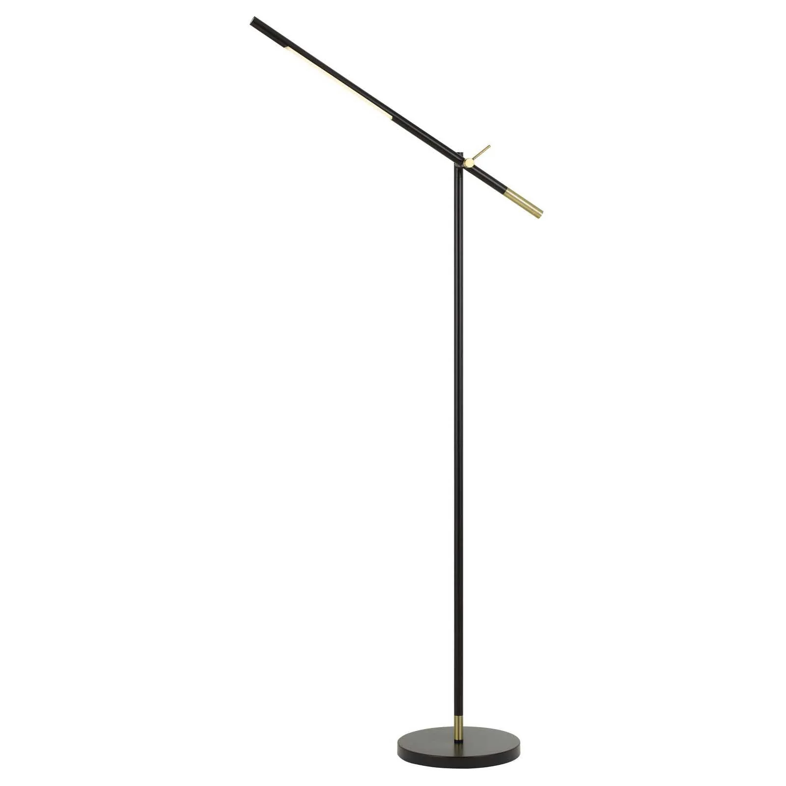 Black Adjustable Traditional Shaped Floor Lamp By Homeroots - Image 2