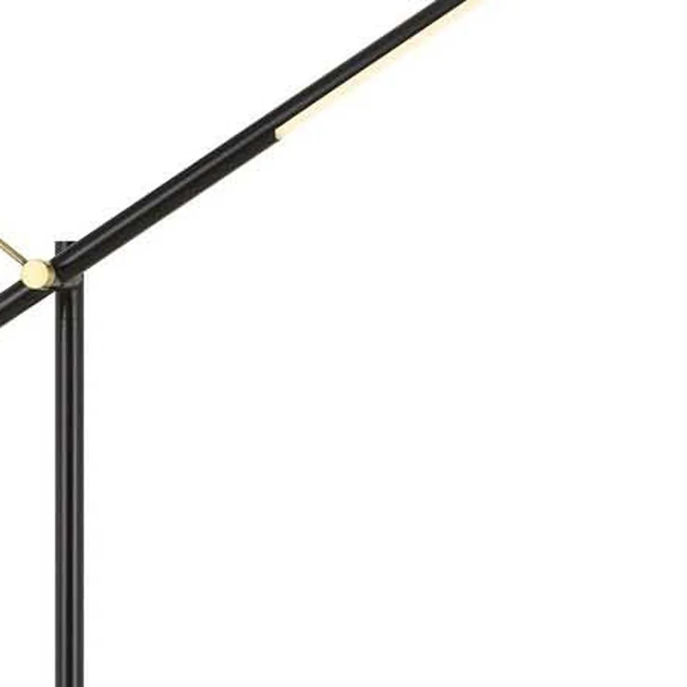 Black Adjustable Traditional Shaped Floor Lamp By Homeroots - Image 4