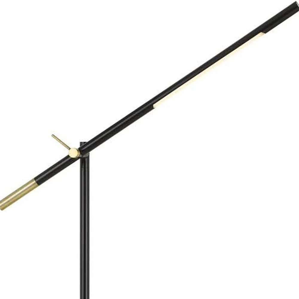Black Adjustable Traditional Shaped Floor Lamp By Homeroots - Image 5