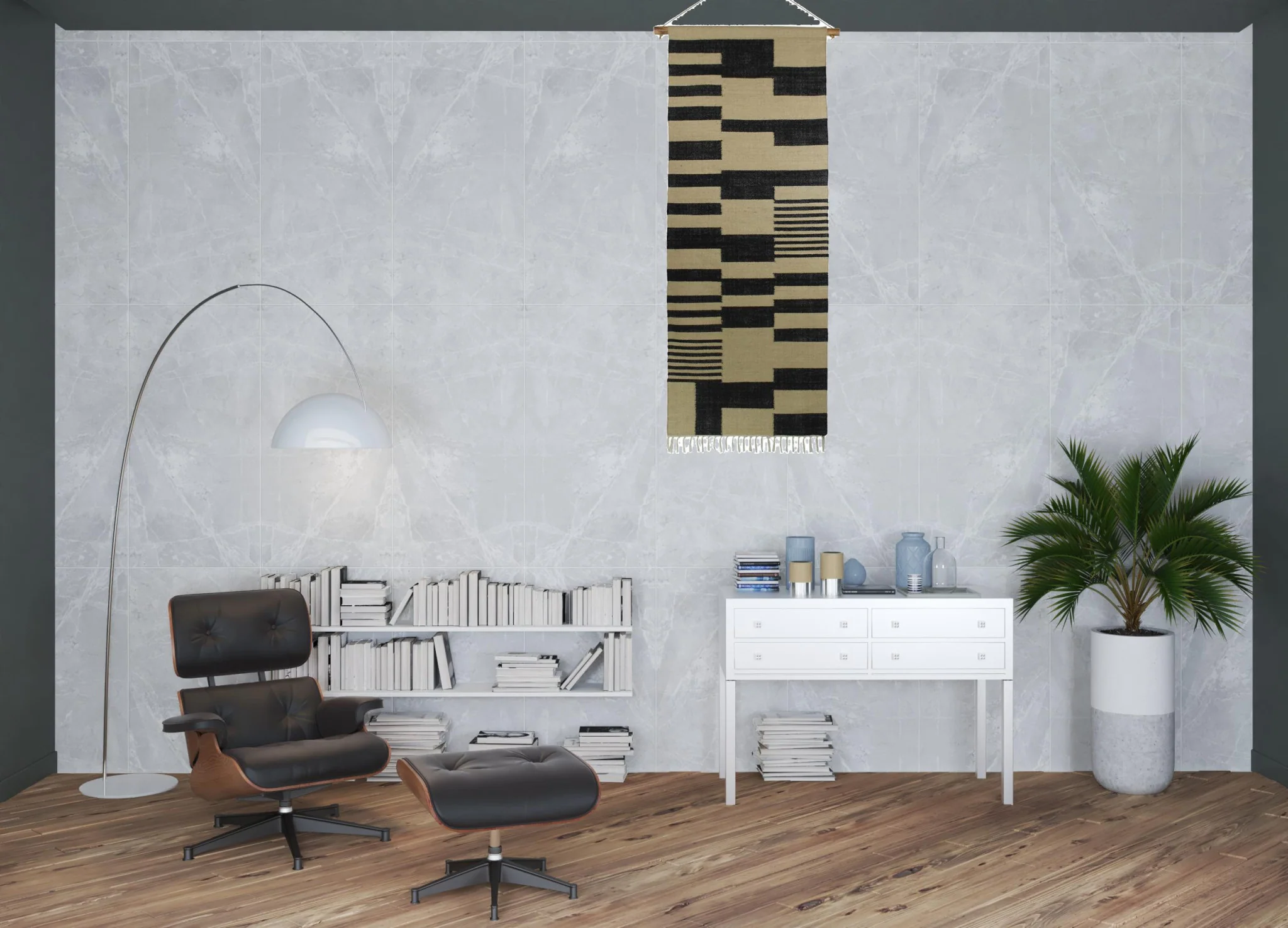 Black and Beige Jute Wall Hanging By Homeroots - Image 2