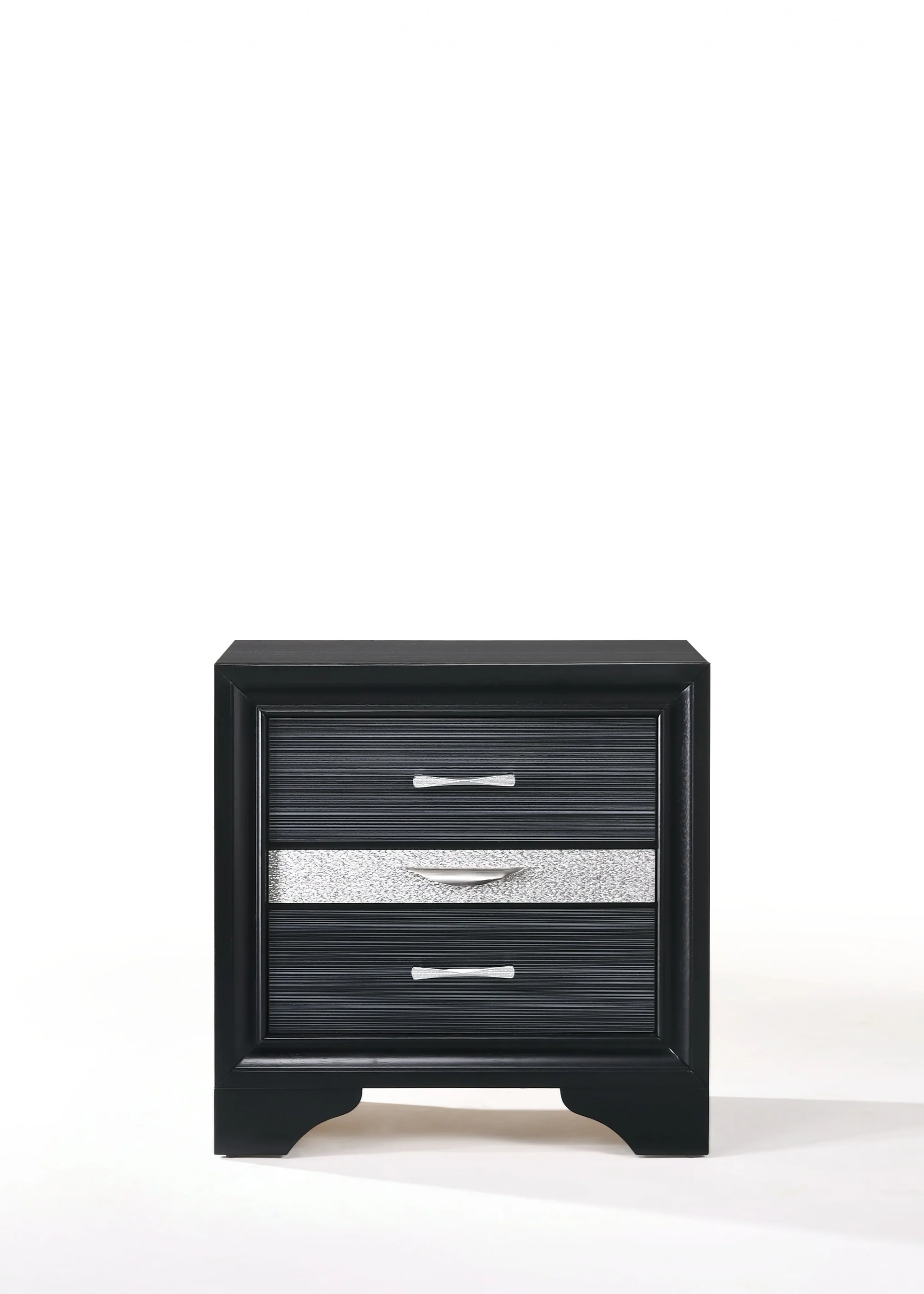 Black And Bling Nightstand By Homeroots - Image 2
