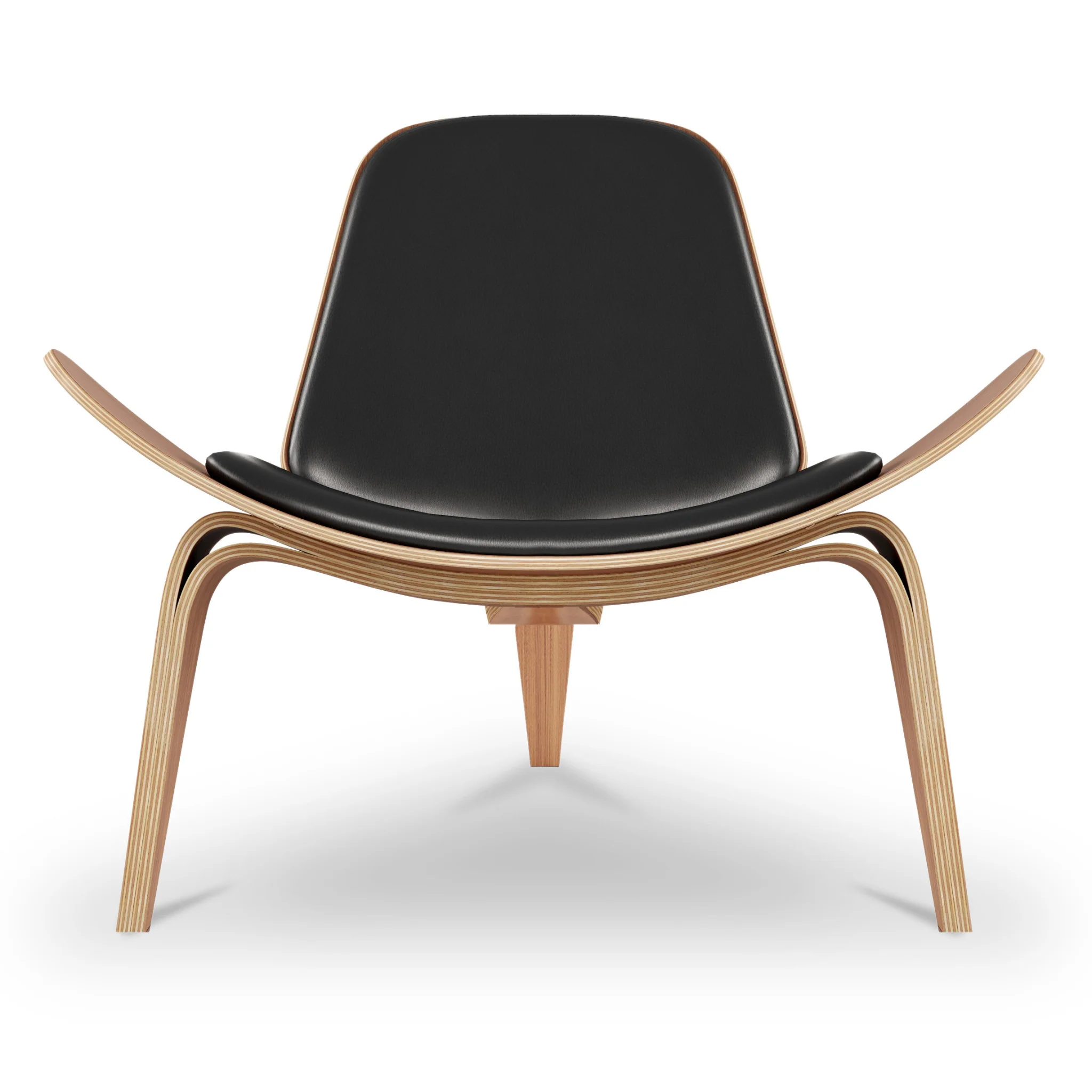 Black and Brown Faux Leather Lounge Chair By Homeroots - Image 2