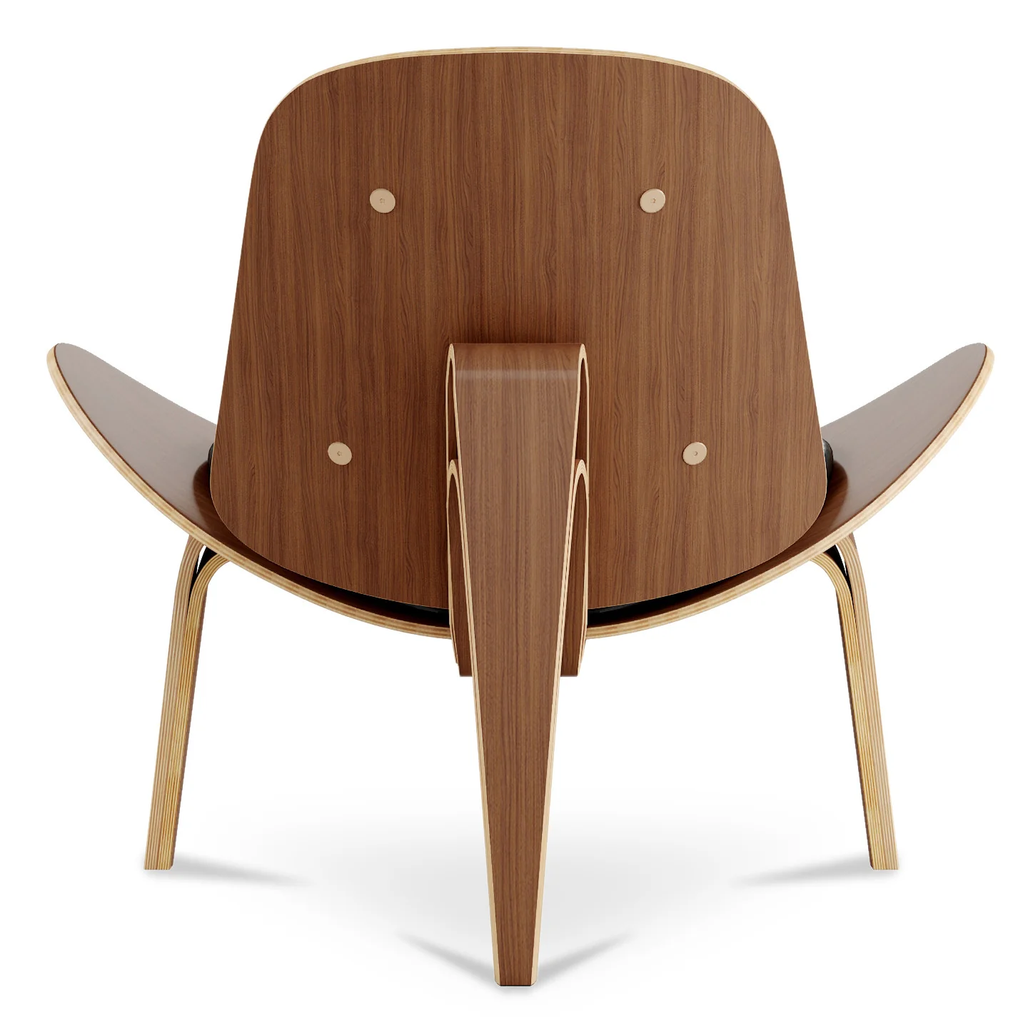 Black and Brown Genuine Leather Lounge Chair By Homeroots - Image 4