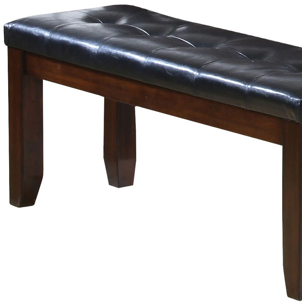 Black And Cherry Elegant Bench By Homeroots - Image 4