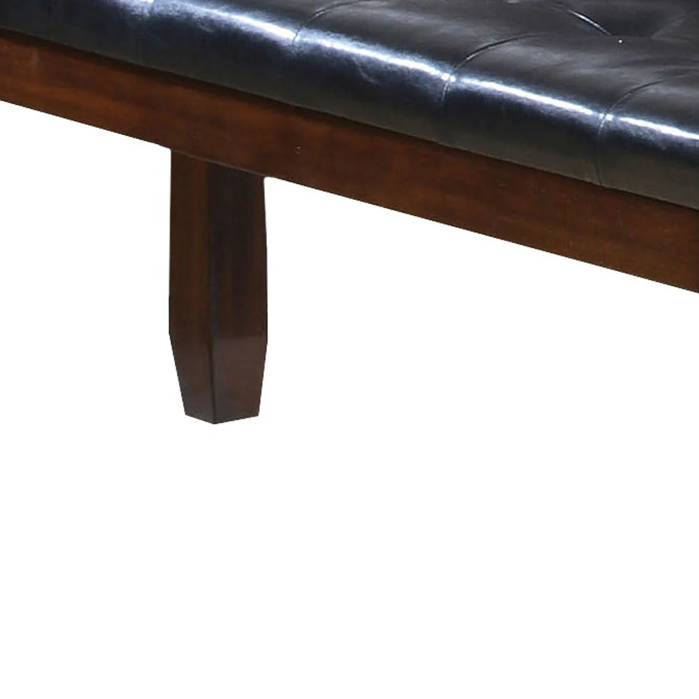 Black And Cherry Elegant Bench By Homeroots - Image 5