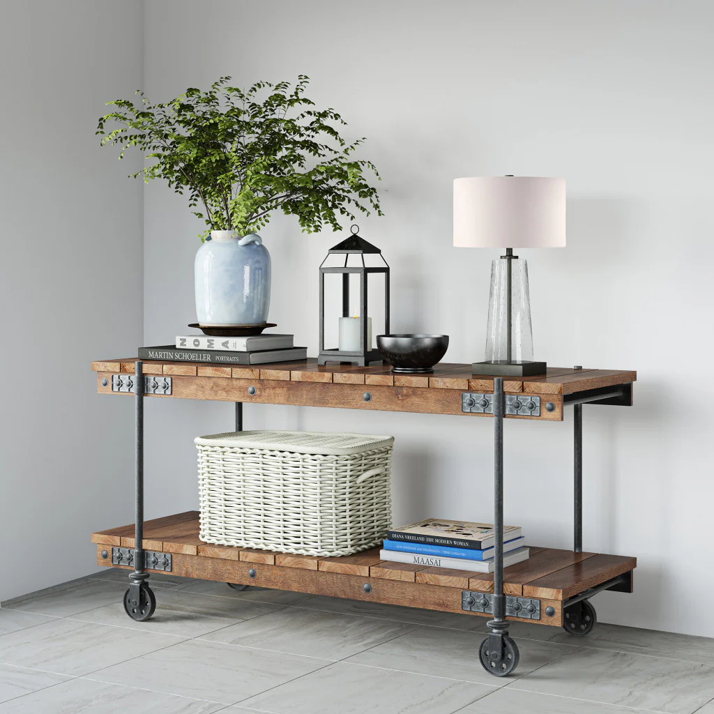 Black and Clear Metal and Glass Table Lamp With White Drum Shade By Homeroots - Image 5