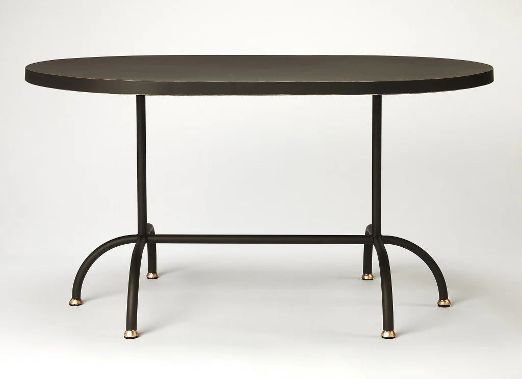 Black and Gold Coffee Table By Homeroots - Image 3