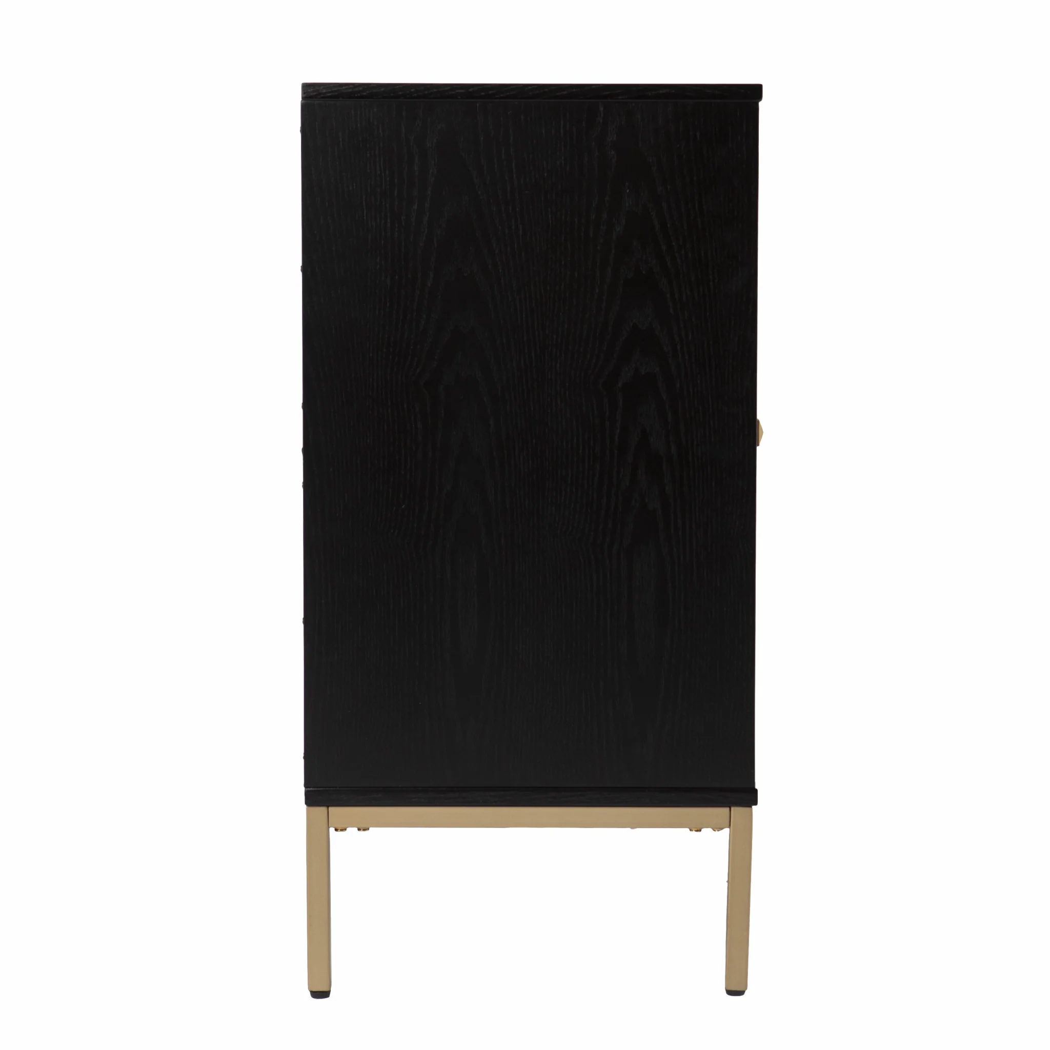 Black And Gold Harlequin Sideboard Storage Cabinet By Homeroots - Image 6