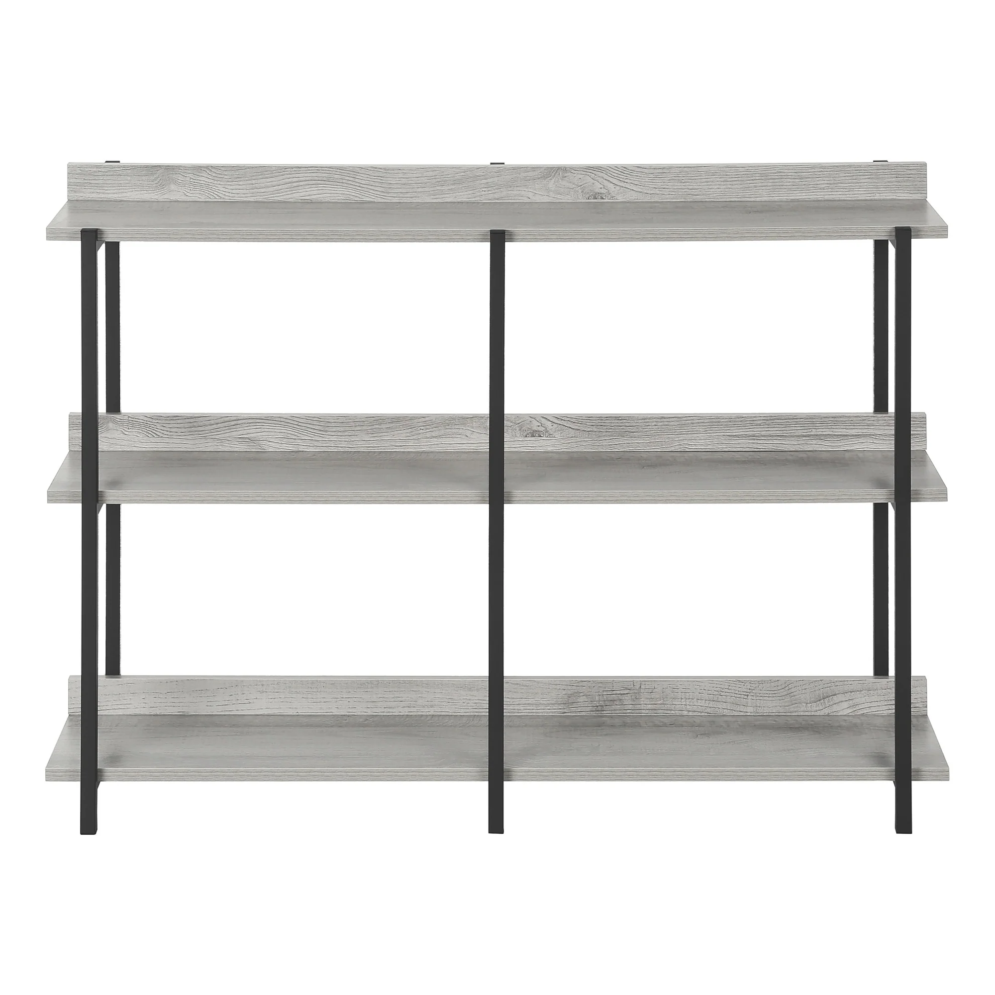 Black And Gray End Table With Three Shelves By Homeroots - Image 3
