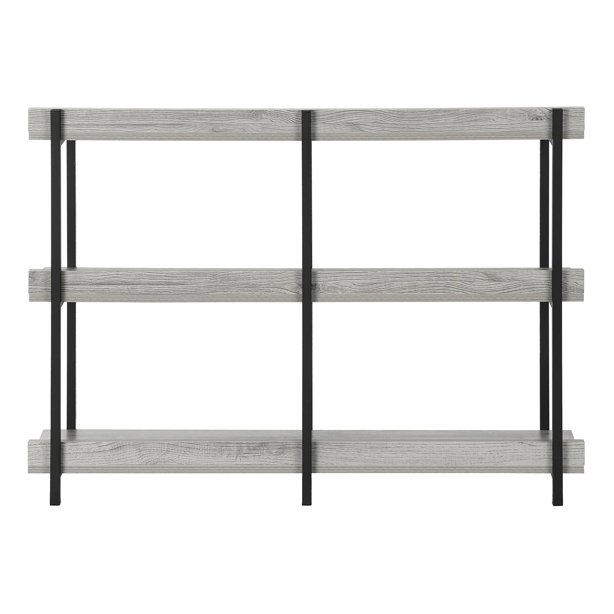 Black And Gray End Table With Three Shelves By Homeroots - Image 5