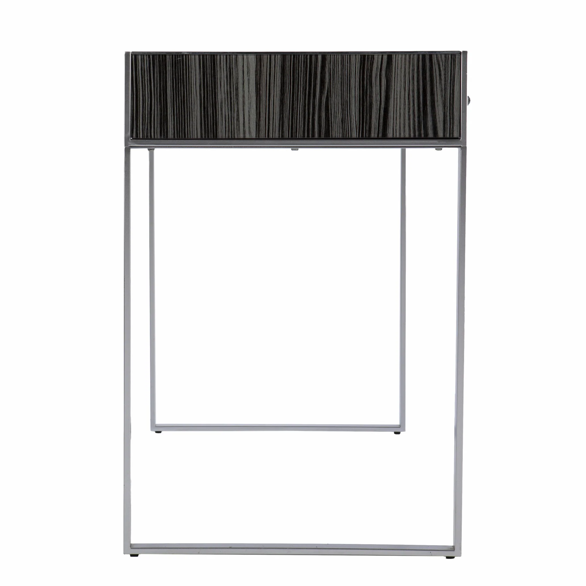 Black And Silver Writing Desk By Homeroots - Image 6