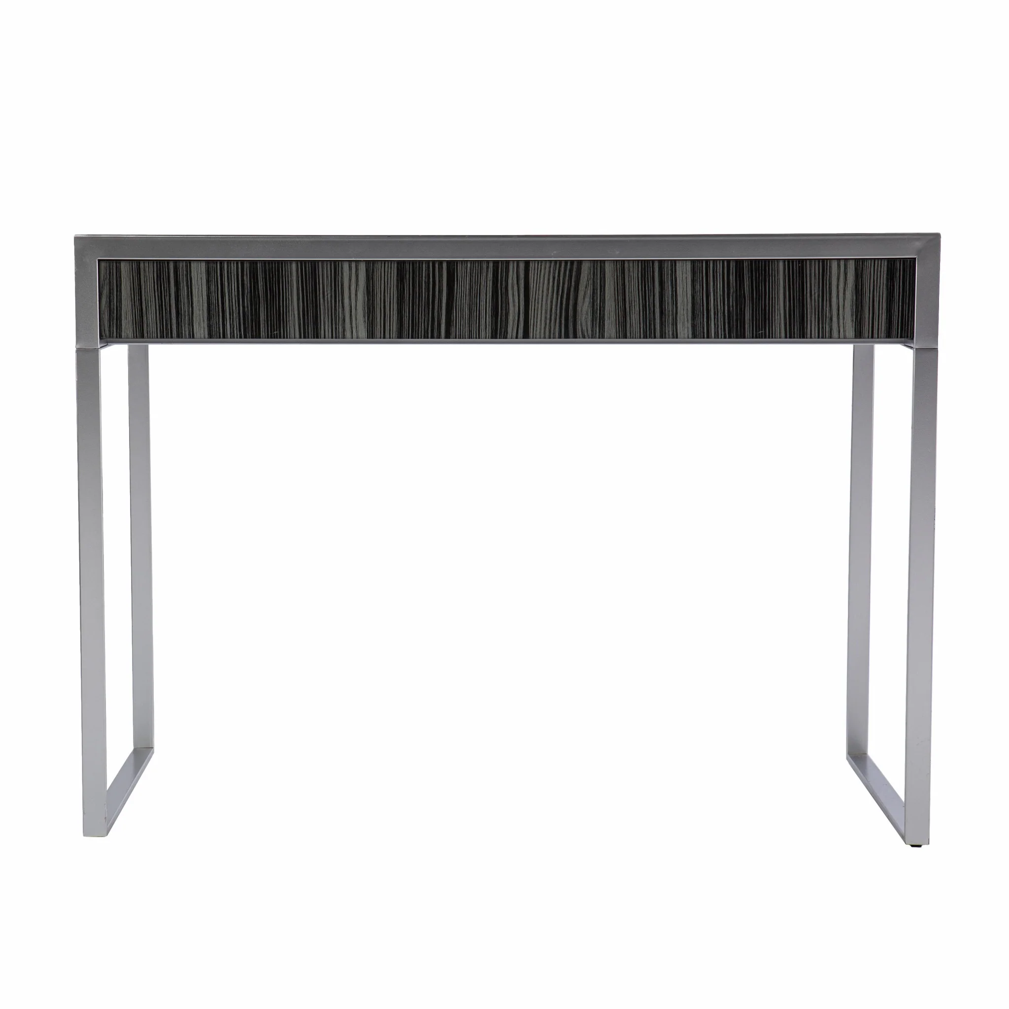 Black And Silver Writing Desk By Homeroots - Image 7