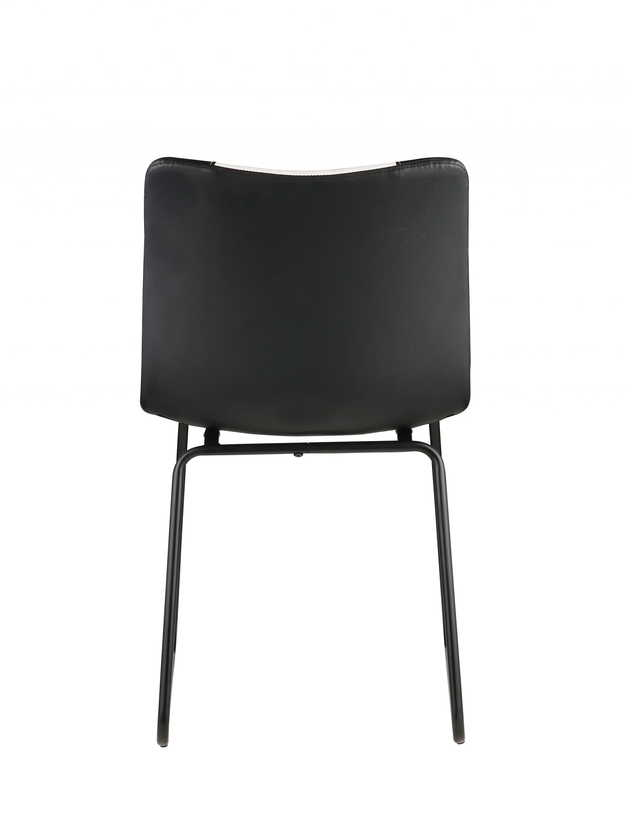 Black And White Leatherette Accent Chair By Homeroots - Image 5