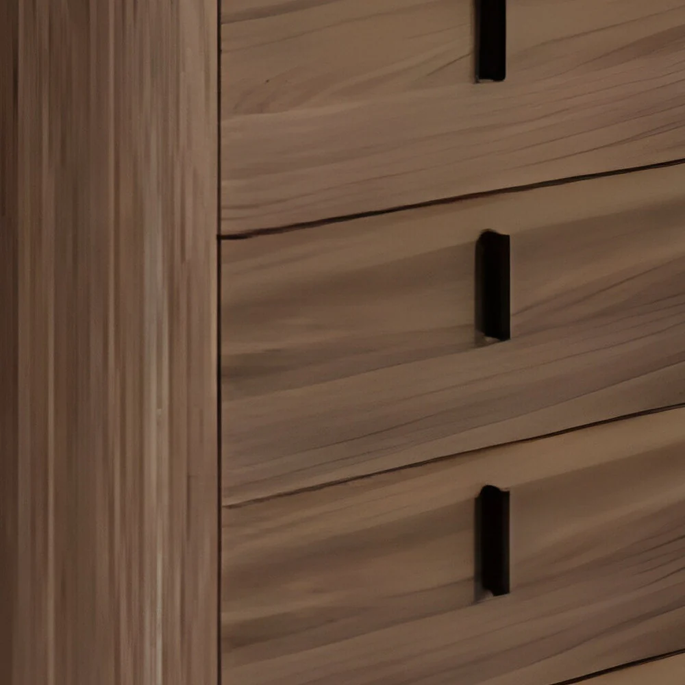 Black and White Solid and Manufactured Wood Multi Drawer Standard Chest By Homeroots - Image 3