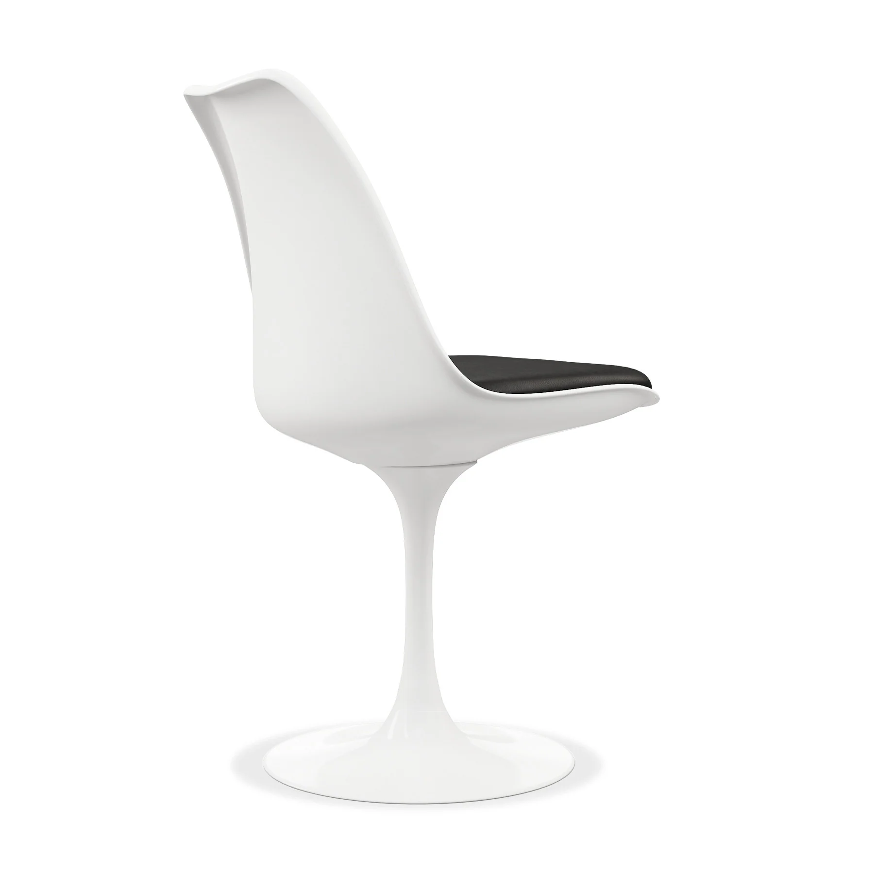 Black And White Upholstered Faux Leather Dining Side Chair By Homeroots - Image 4
