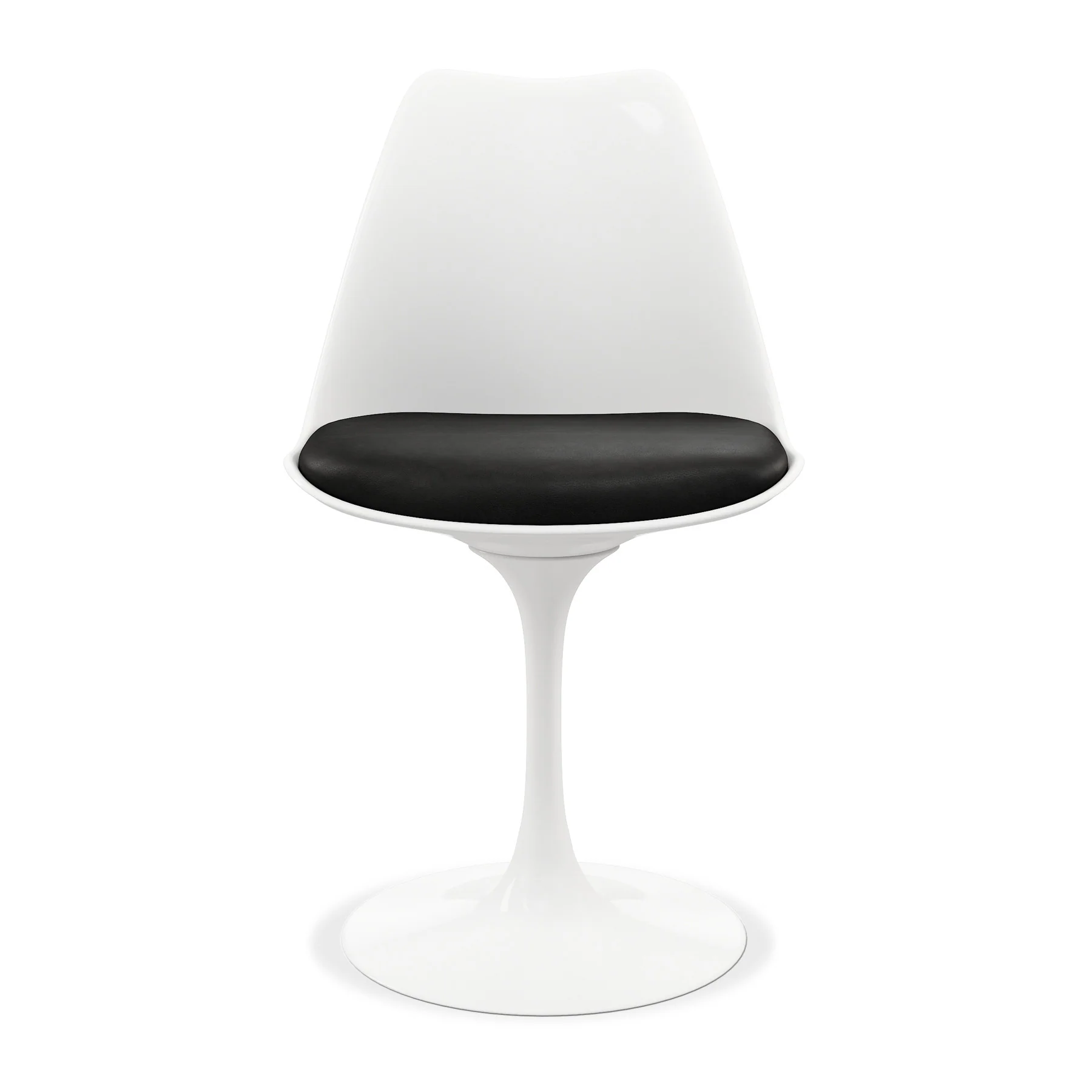 Black And White Upholstered Faux Leather Dining Side Chair By Homeroots - Image 6
