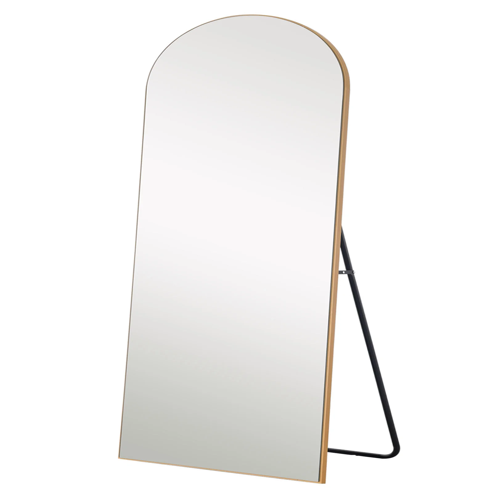 Black Arched Mirror with Stand By Homeroots - Image 5