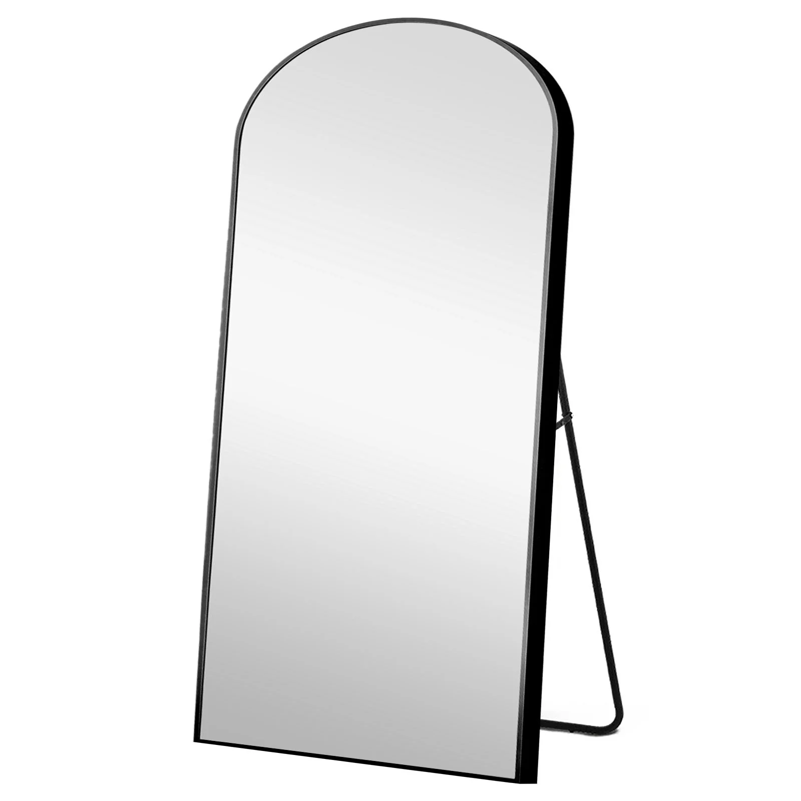 Black Arched Standing Mirror By Homeroots - Image 2