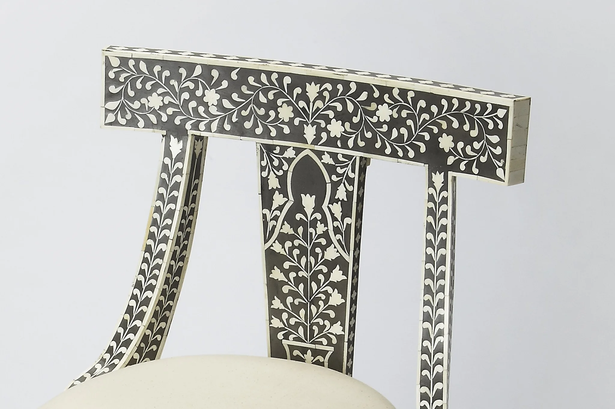 Black Bone Inlay Accent Chair By Homeroots - Image 2