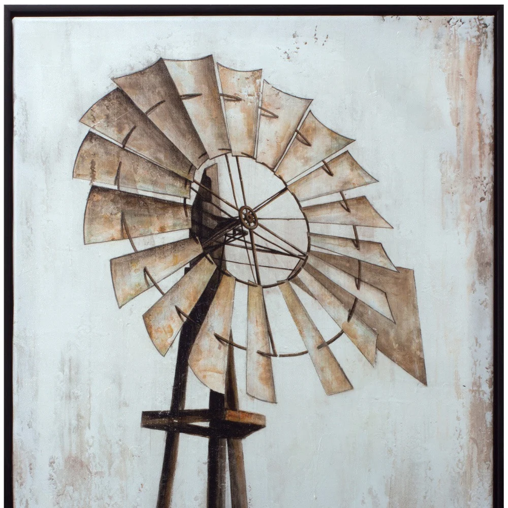 Black Brown And White Wood Framed Art By Homeroots - Image 2