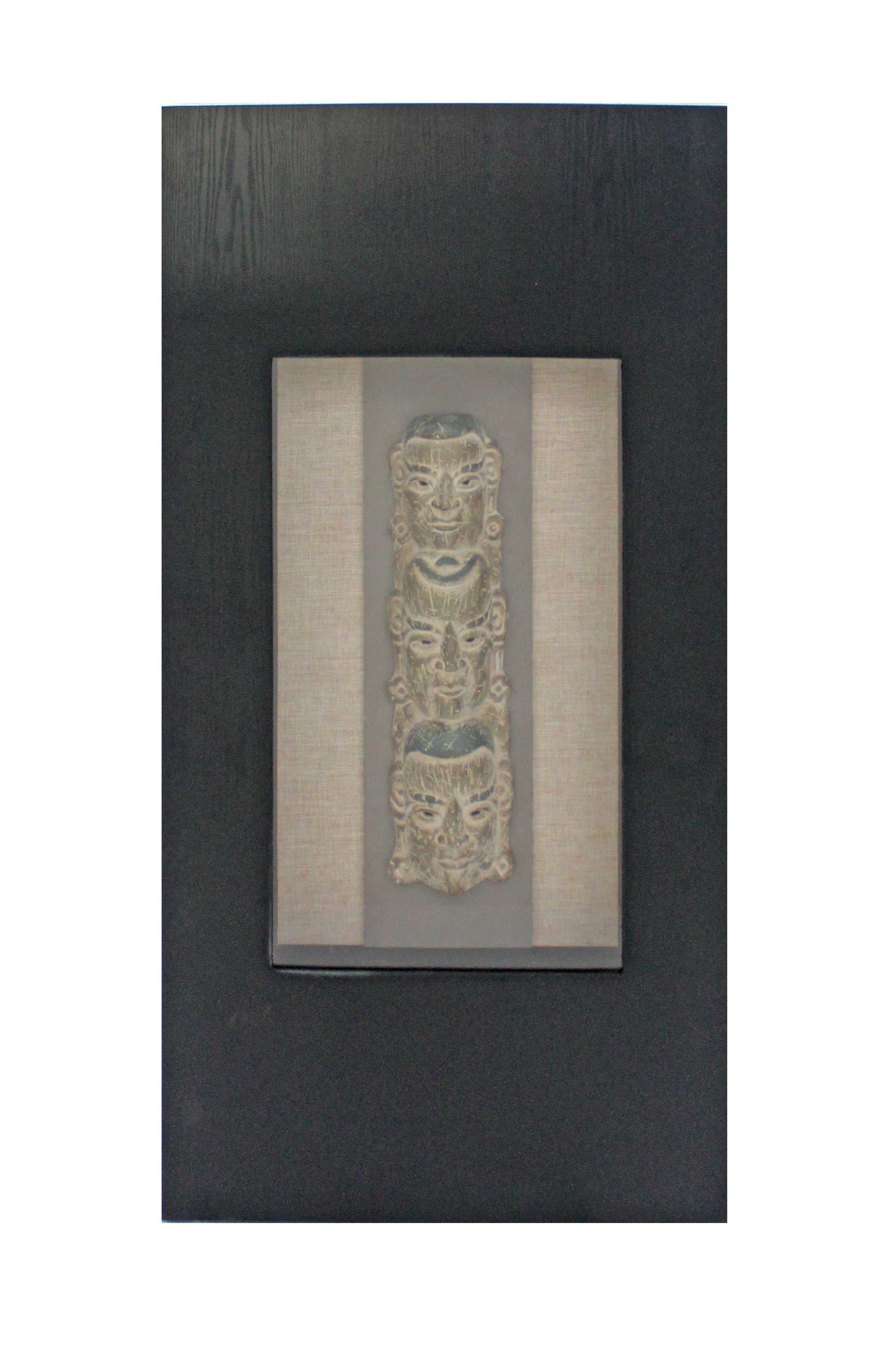 Black & Brown Facial-Makeup Patterned Plaque - Wall Decor By Homeroots - Image 2