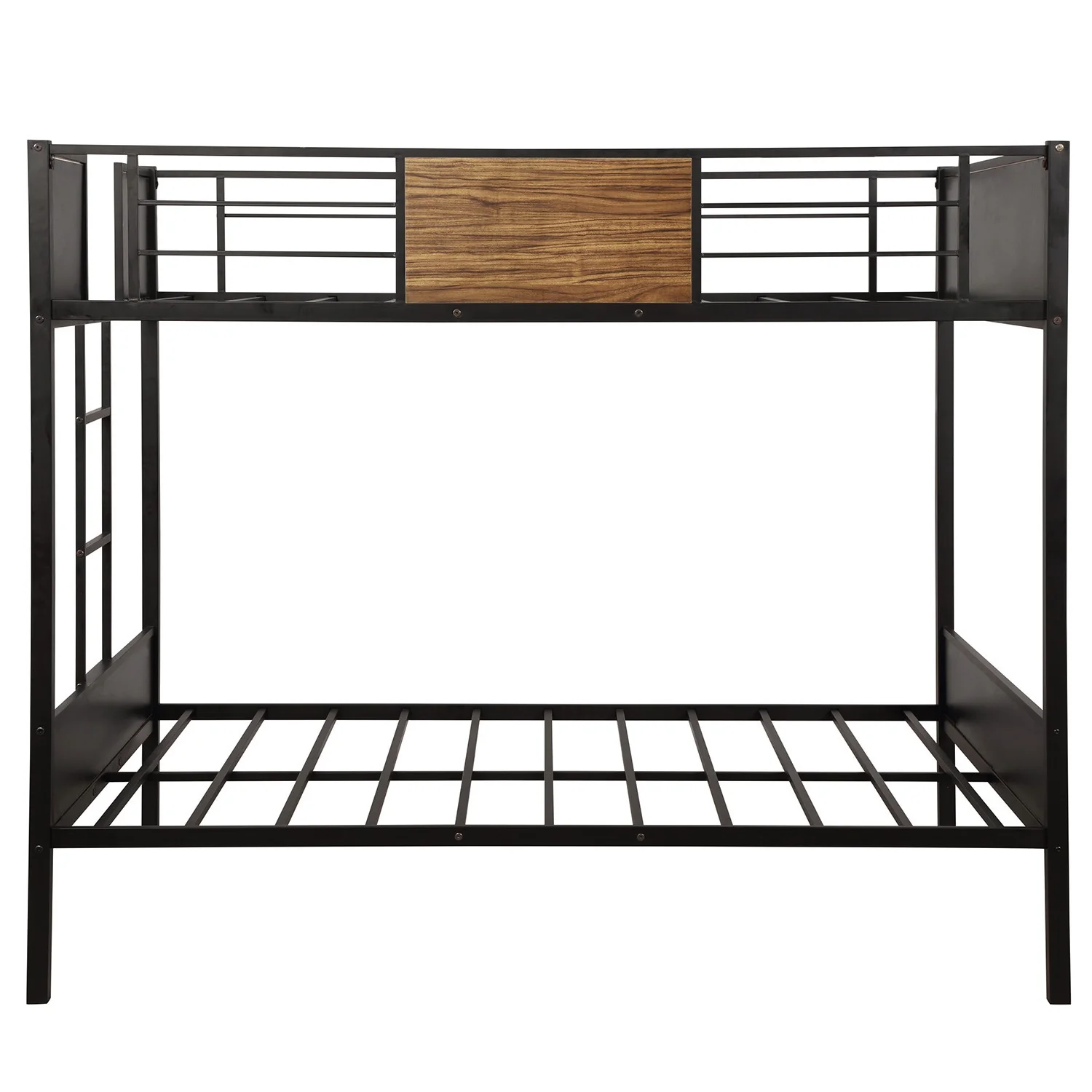 Black Brown Full Over Full Bunk Bed By Homeroots - Image 5
