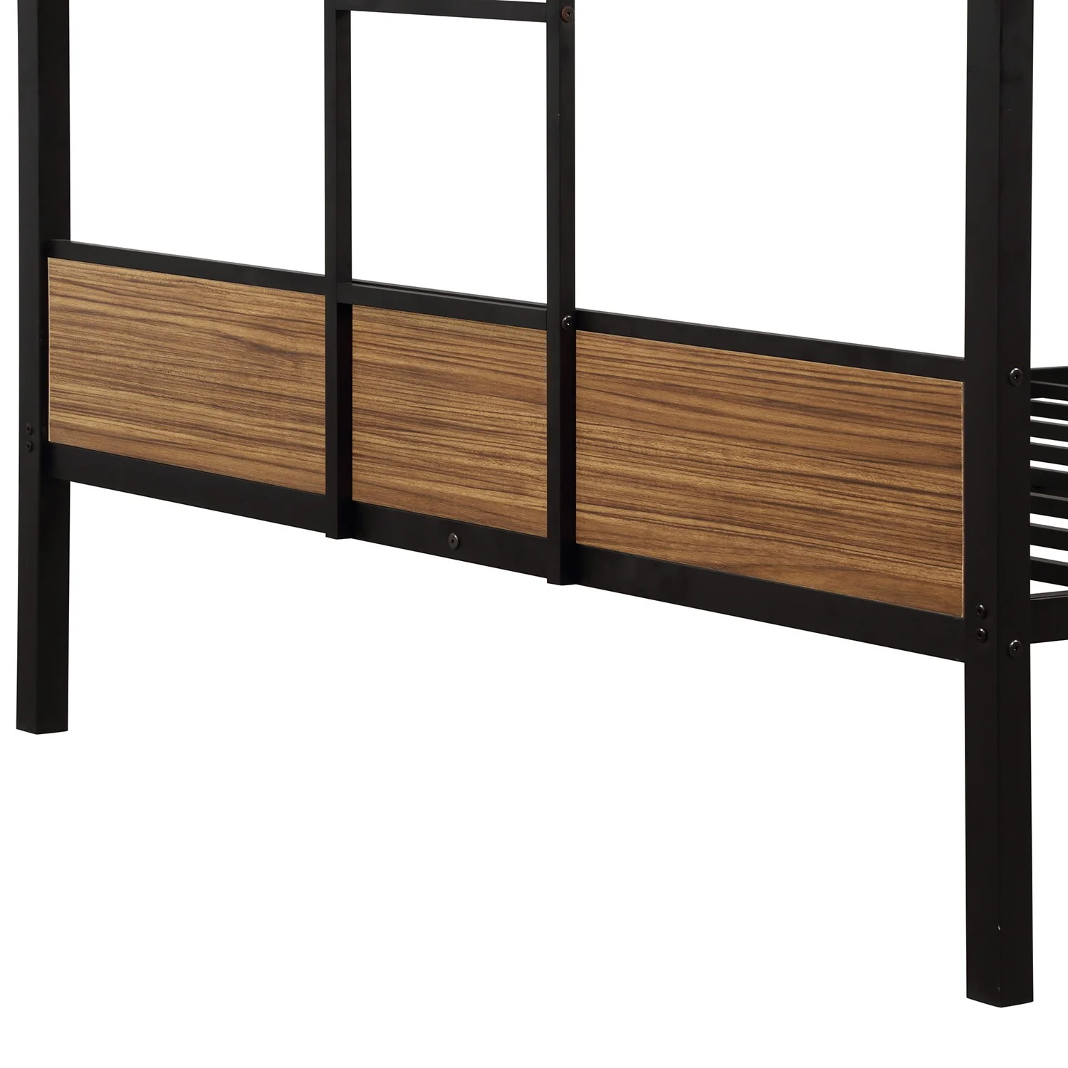 Black Brown Full Over Full Bunk Bed By Homeroots - Image 7