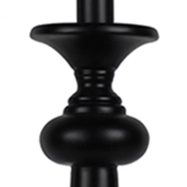 Black Candlestick Dandelion Shade Table Lamp By Homeroots - Image 3