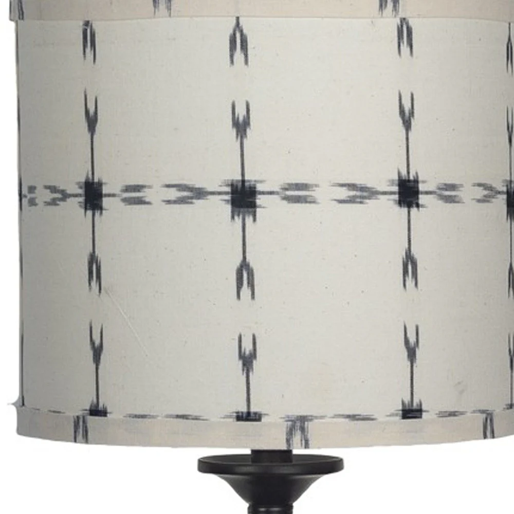 Black Candlestick Tribal Arrows Shade Table Lamp By Homeroots - Image 5