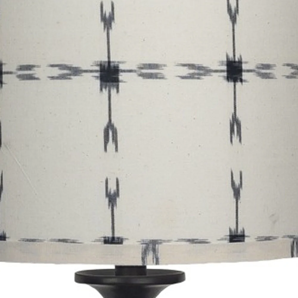 Black Candlestick Tribal Arrows Shade Table Lamp By Homeroots - Image 6