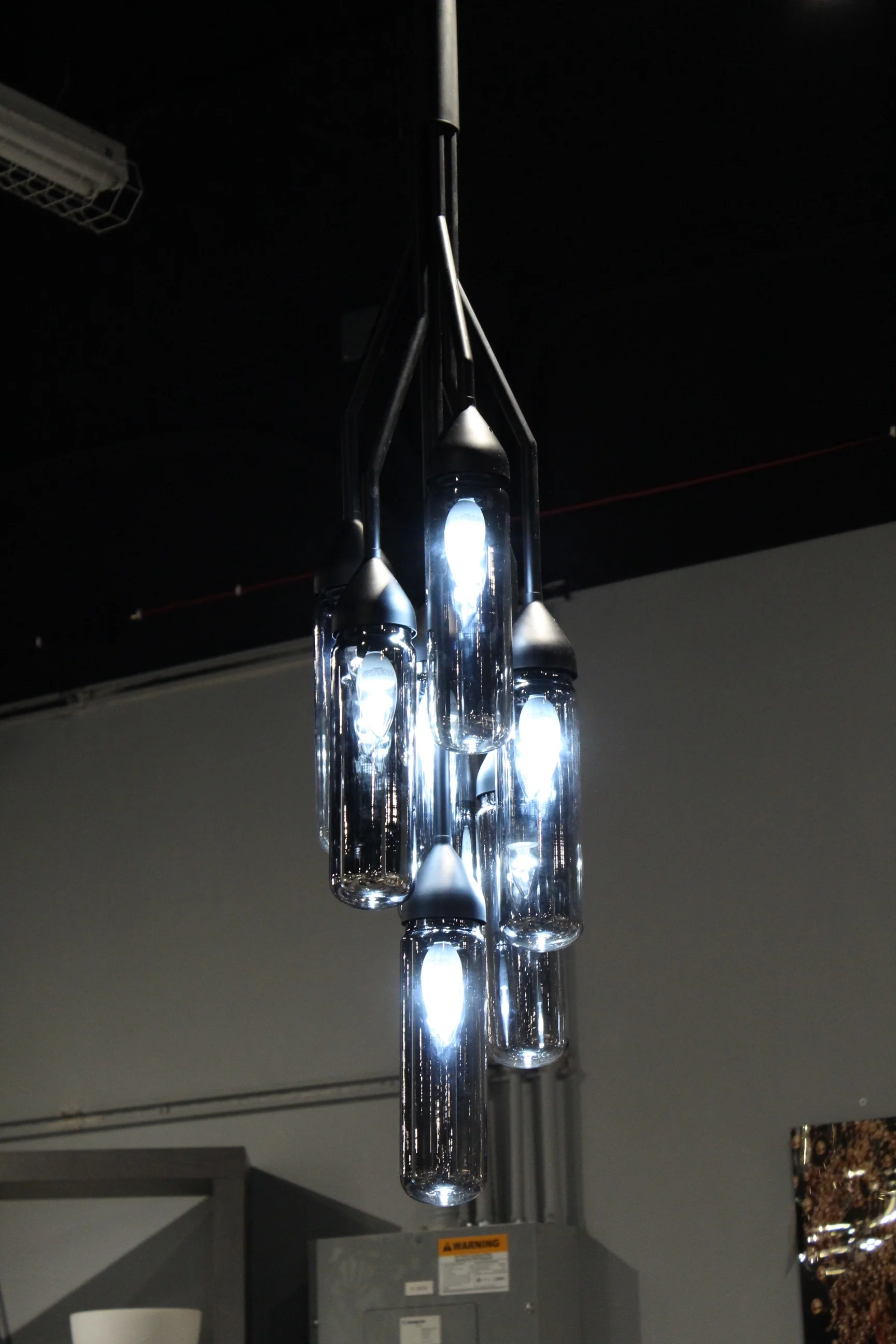 Black Carbon Steel Pendant Lamp By Homeroots - Image 3