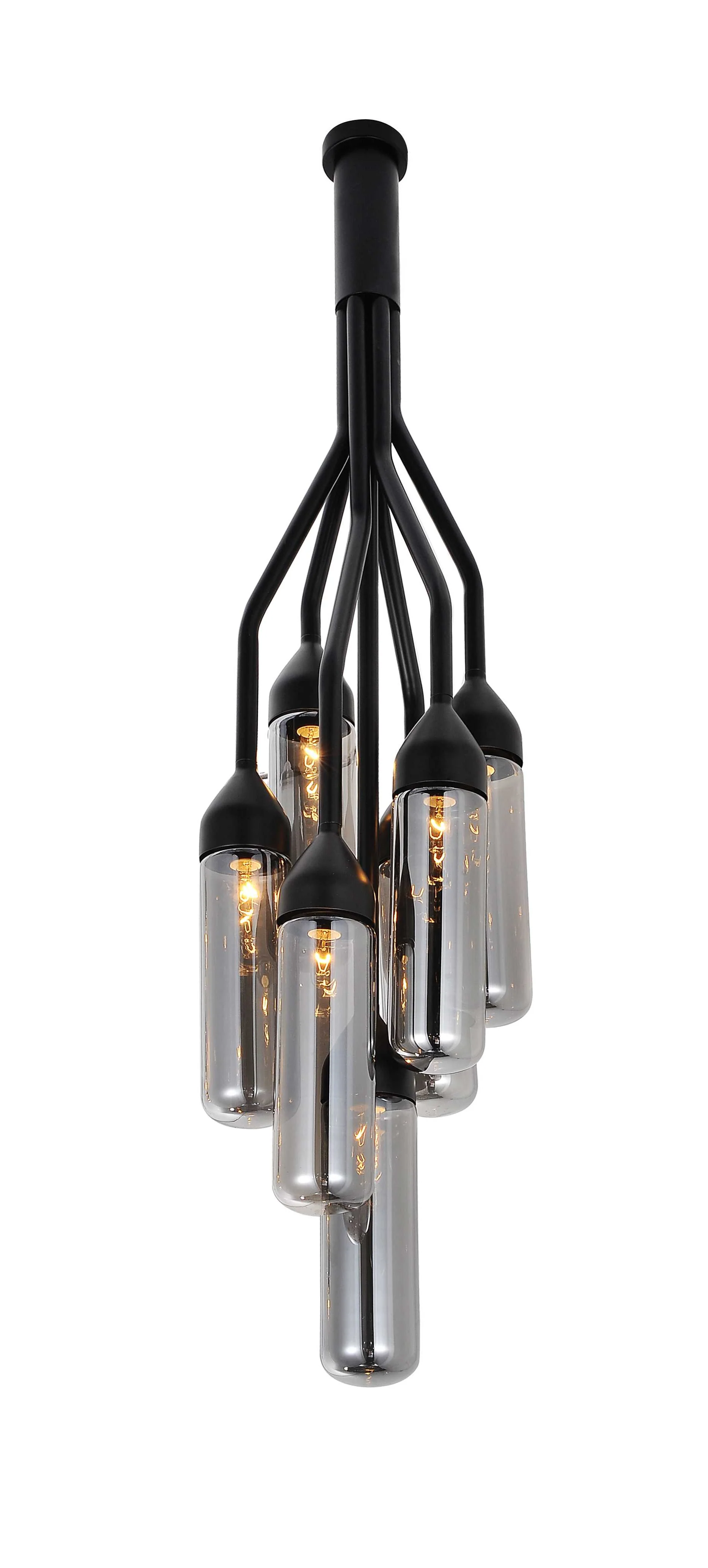 Black Carbon Steel Pendant Lamp By Homeroots - Image 4