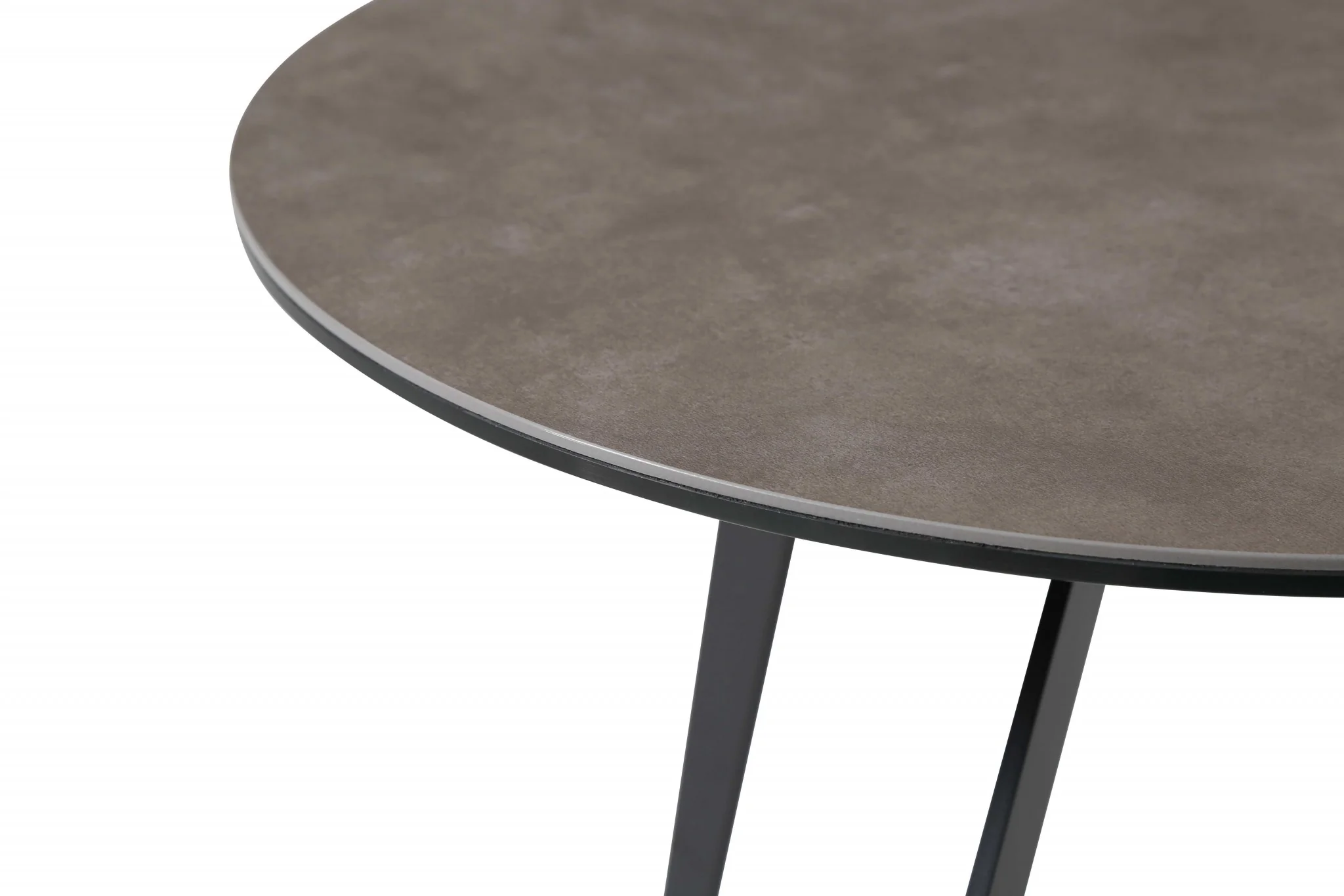 Black Ceramic Iron Side Table By Homeroots - Image 2