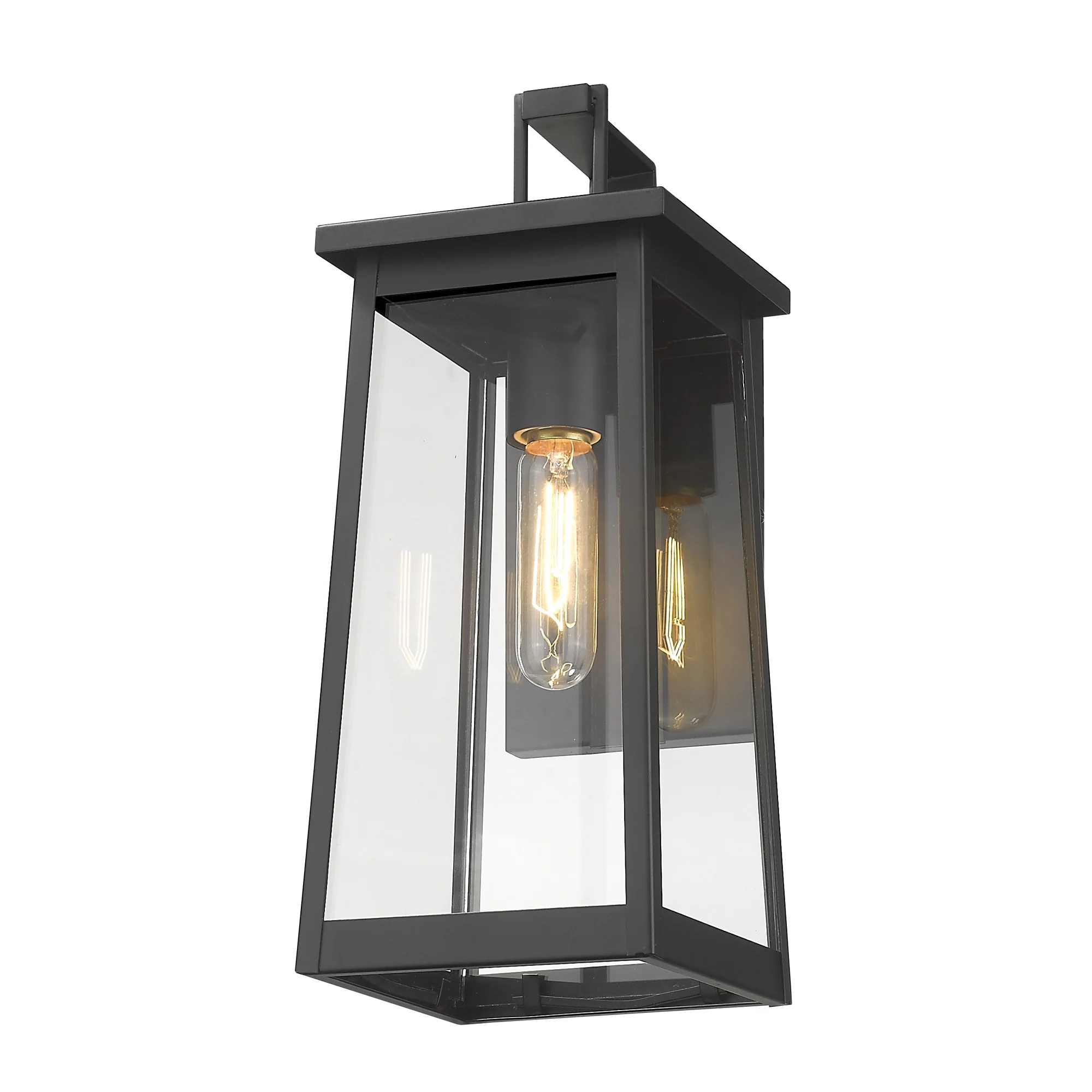 Black Contempo Elongated Outdoor Wall Light By Homeroots - Image 2