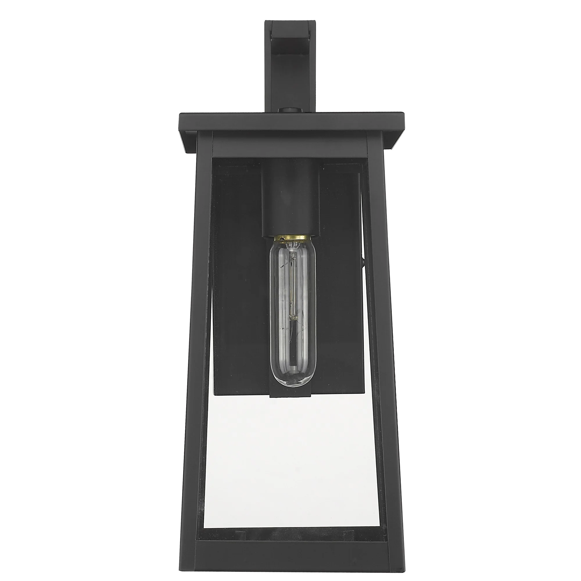 Black Contempo Elongated Outdoor Wall Light By Homeroots - Image 3