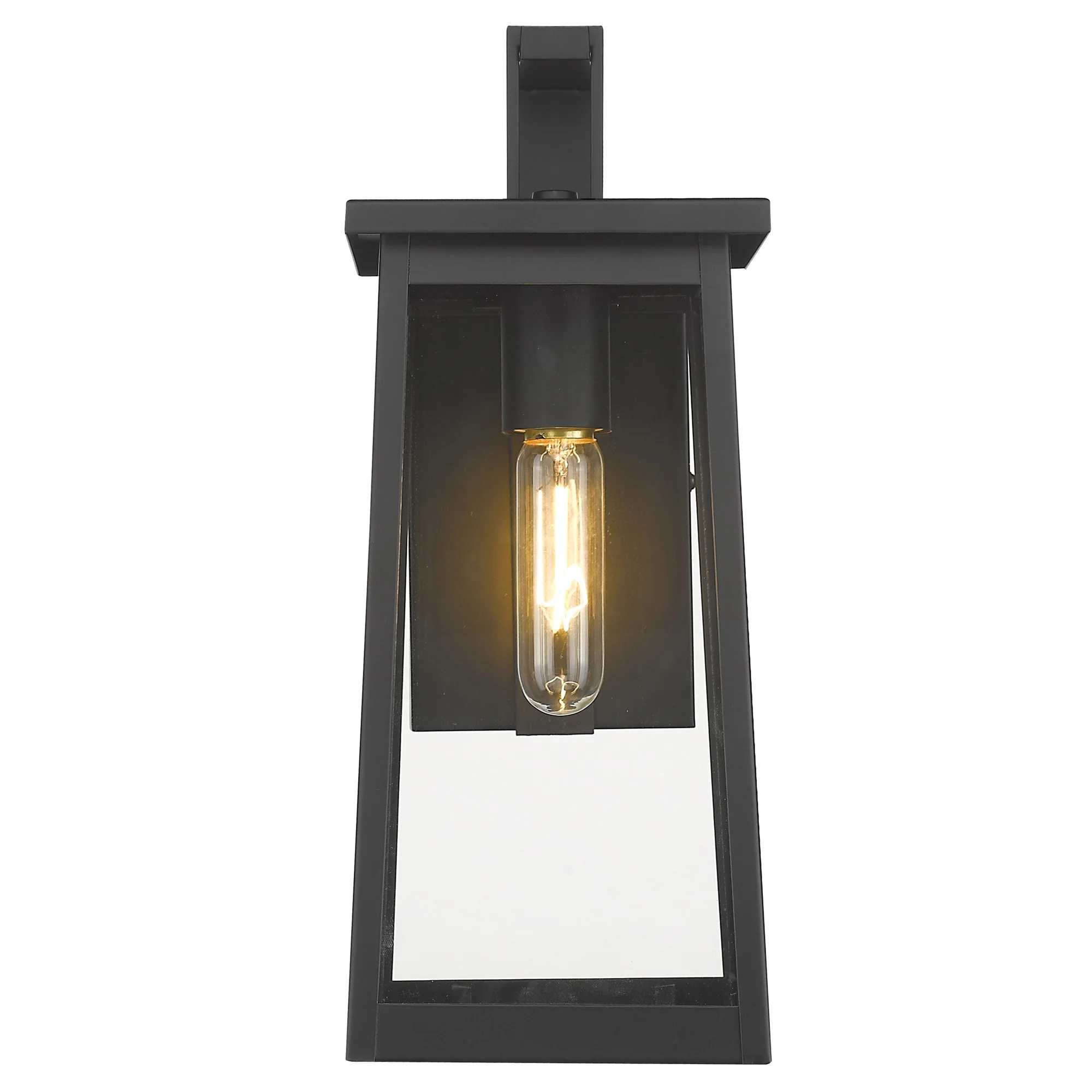 Black Contempo Elongated Outdoor Wall Light By Homeroots - Image 4