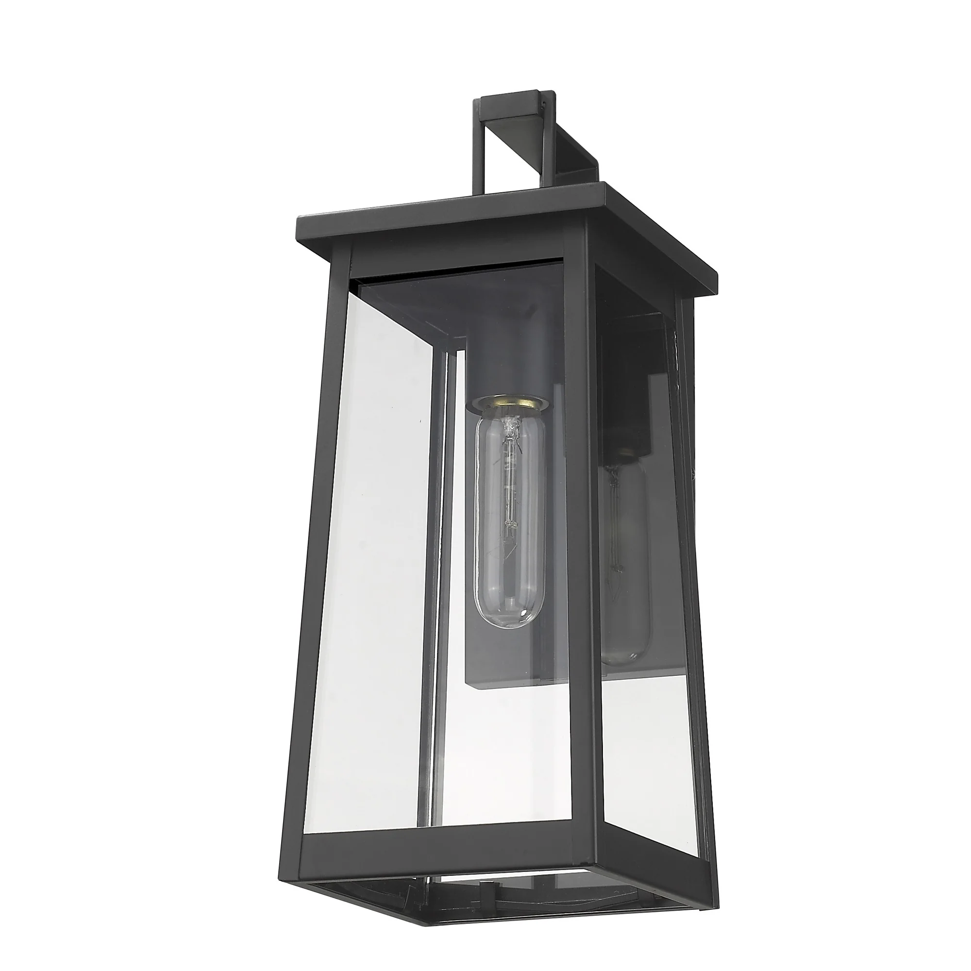 Black Contempo Elongated Outdoor Wall Light By Homeroots - Image 6