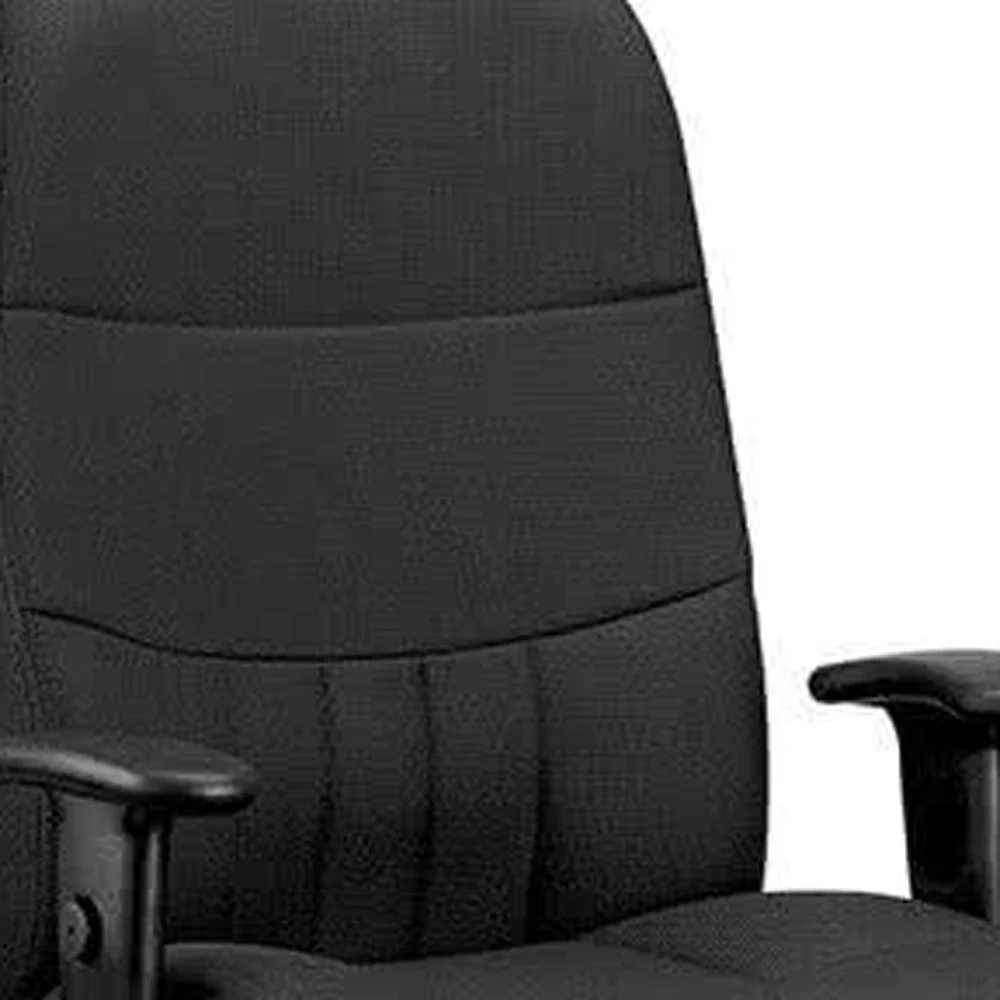 Black Fabric Chair By Homeroots - 372345 - Image 3