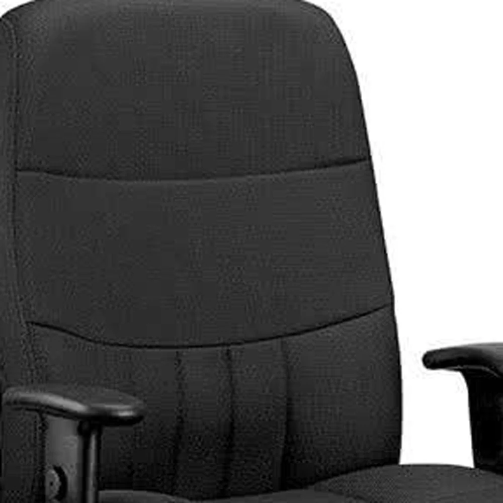 Black Fabric Chair By Homeroots - 372345 - Image 5