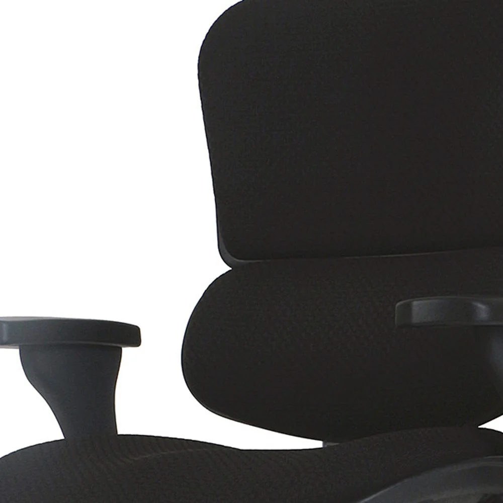 Black Fabric Chair By Homeroots - 372353 - Image 3