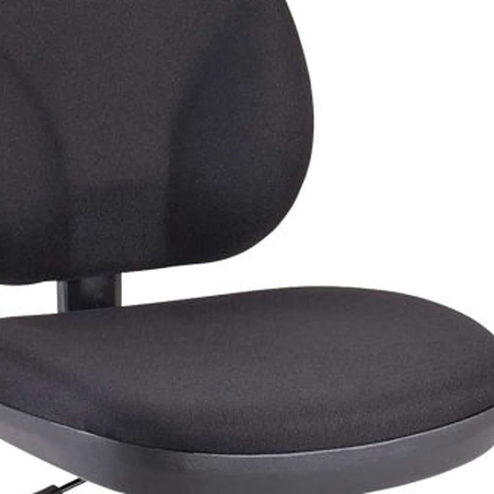Black Fabric Chair By Homeroots - 372430 - Image 3