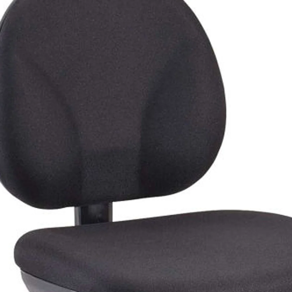 Black Fabric Chair By Homeroots - 372430 - Image 5