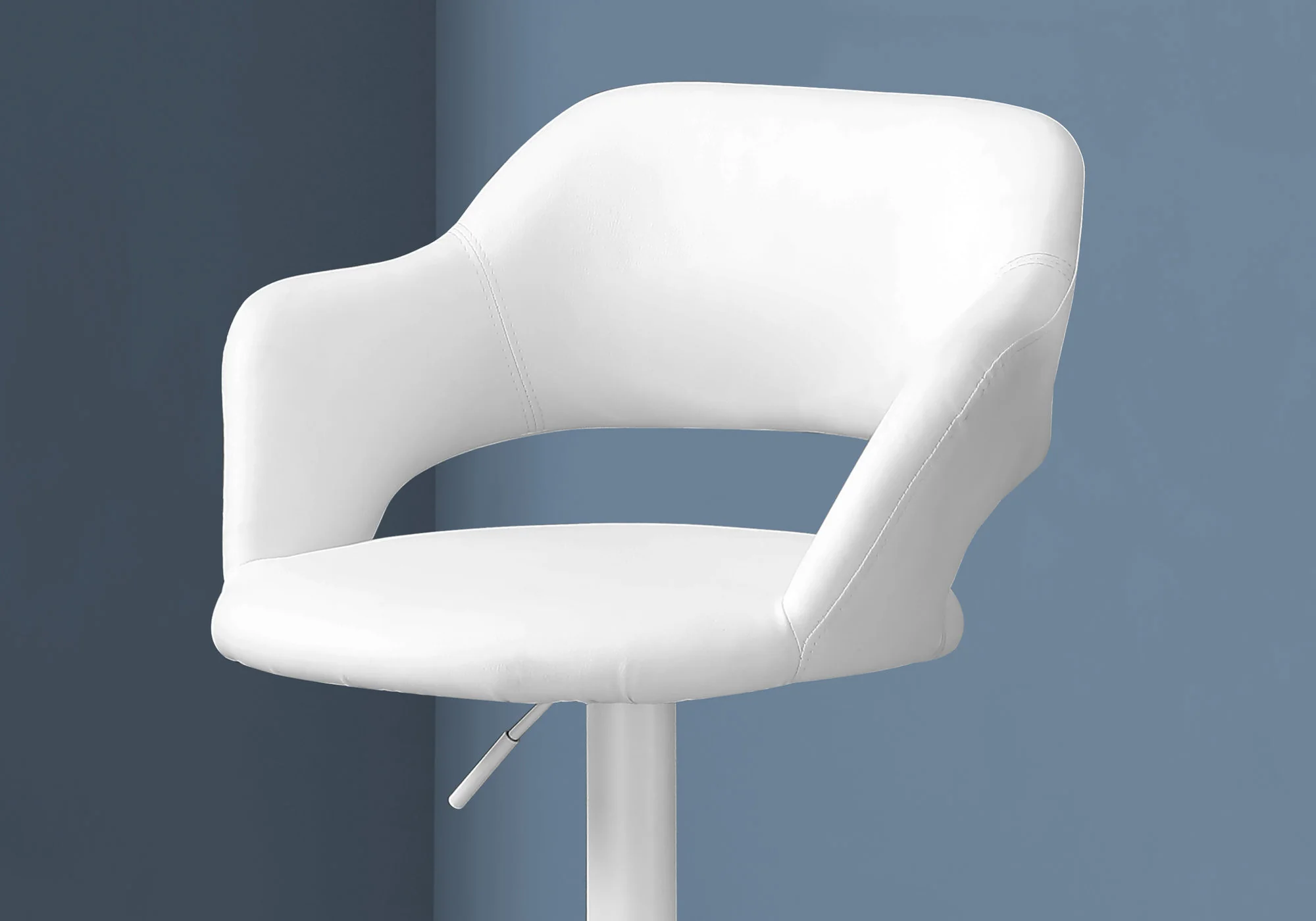 Black Foam Metal Leather Look Barstool By Homeroots - 332777 - Image 6