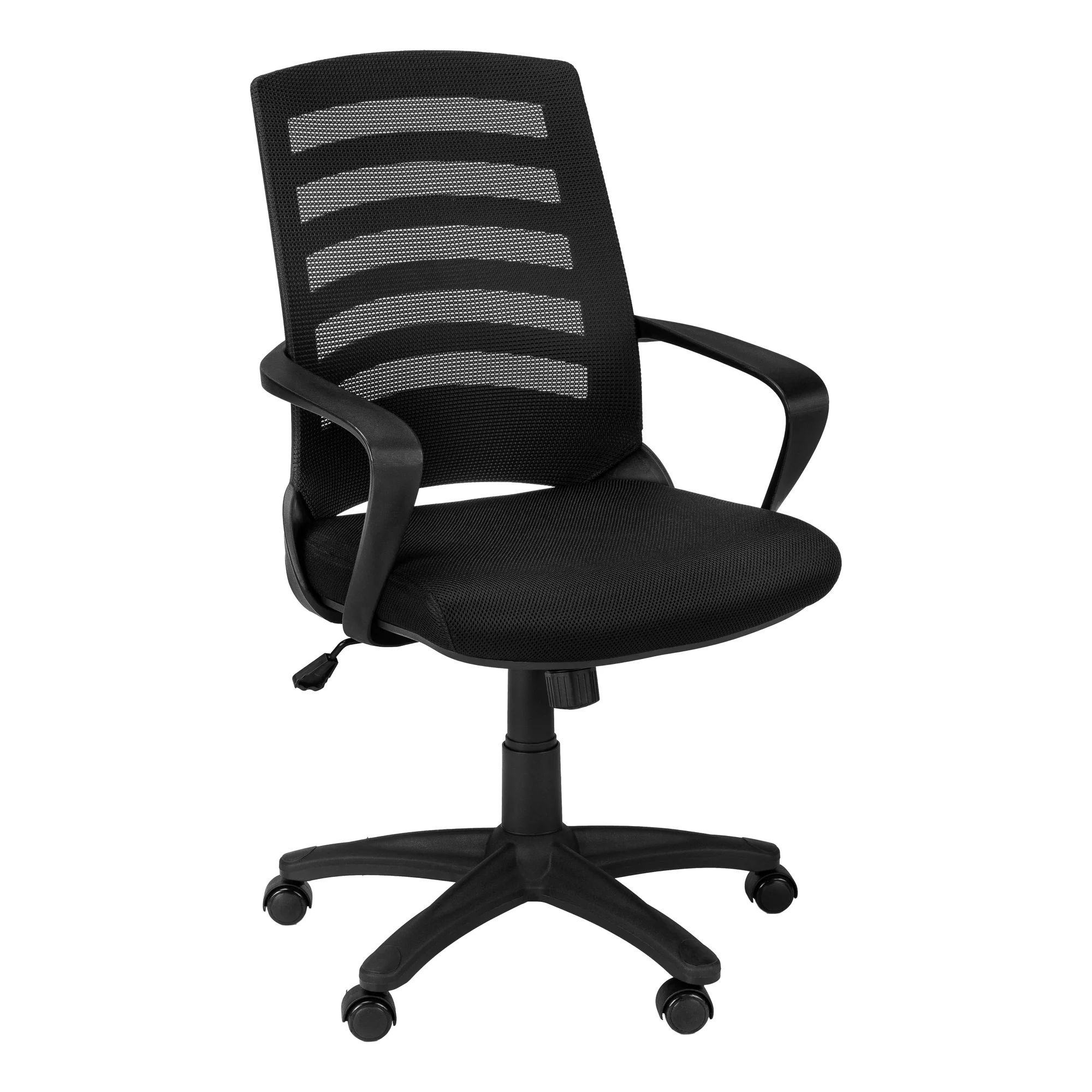 Black Foam Metal Nylon Multi Position Office Chair By Homeroots - 333420 - Image 2