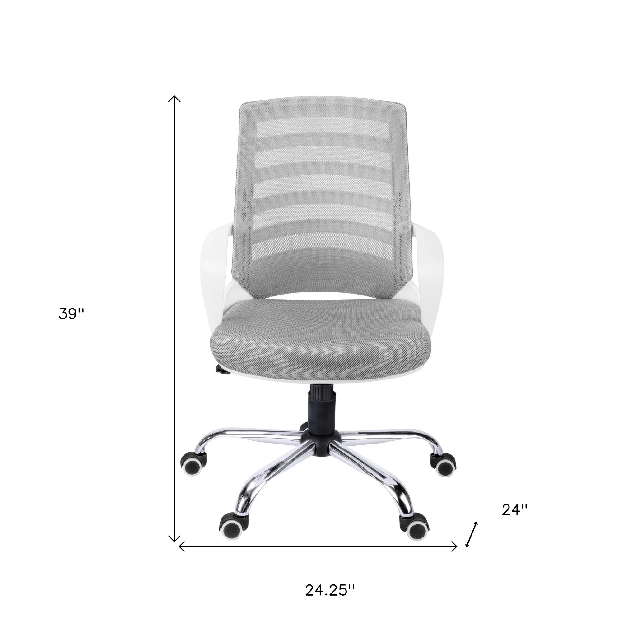Black Foam Metal Nylon Multi Position Office Chair By Homeroots - 333420 - Image 8