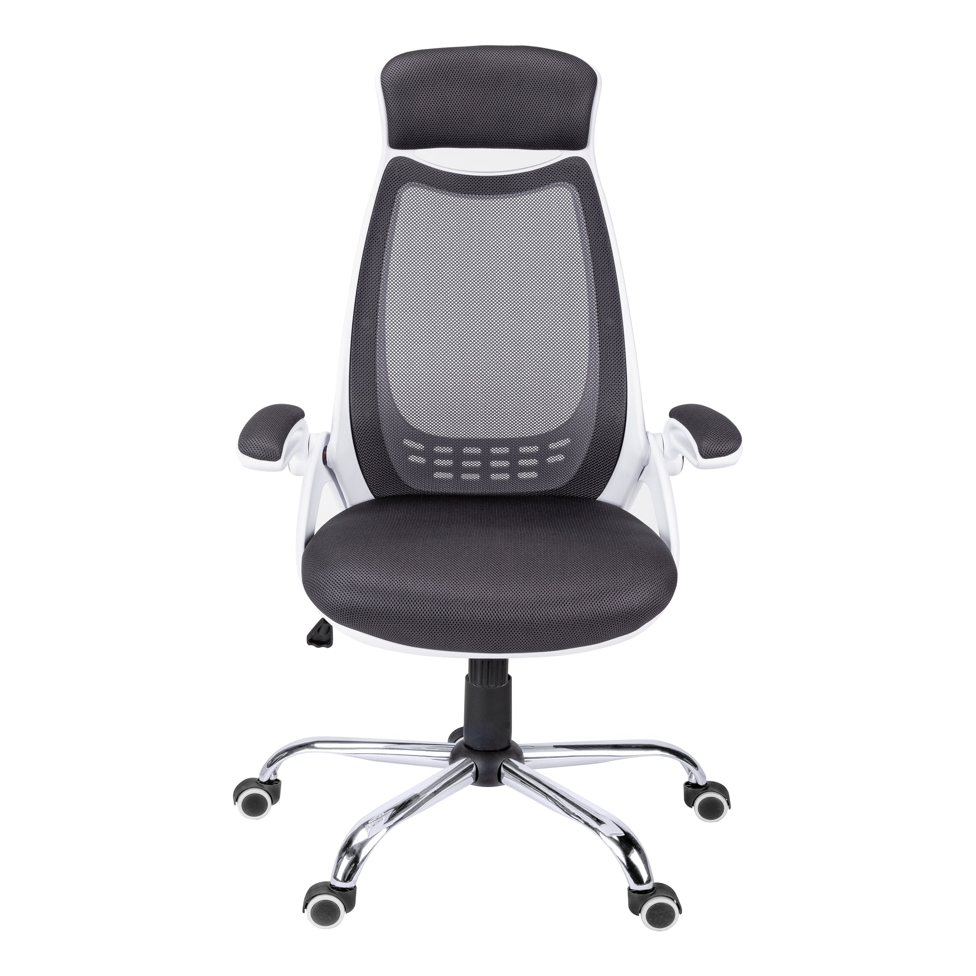 Black Foam Metal Office Chair With A High Back By Homeroots - Image 5