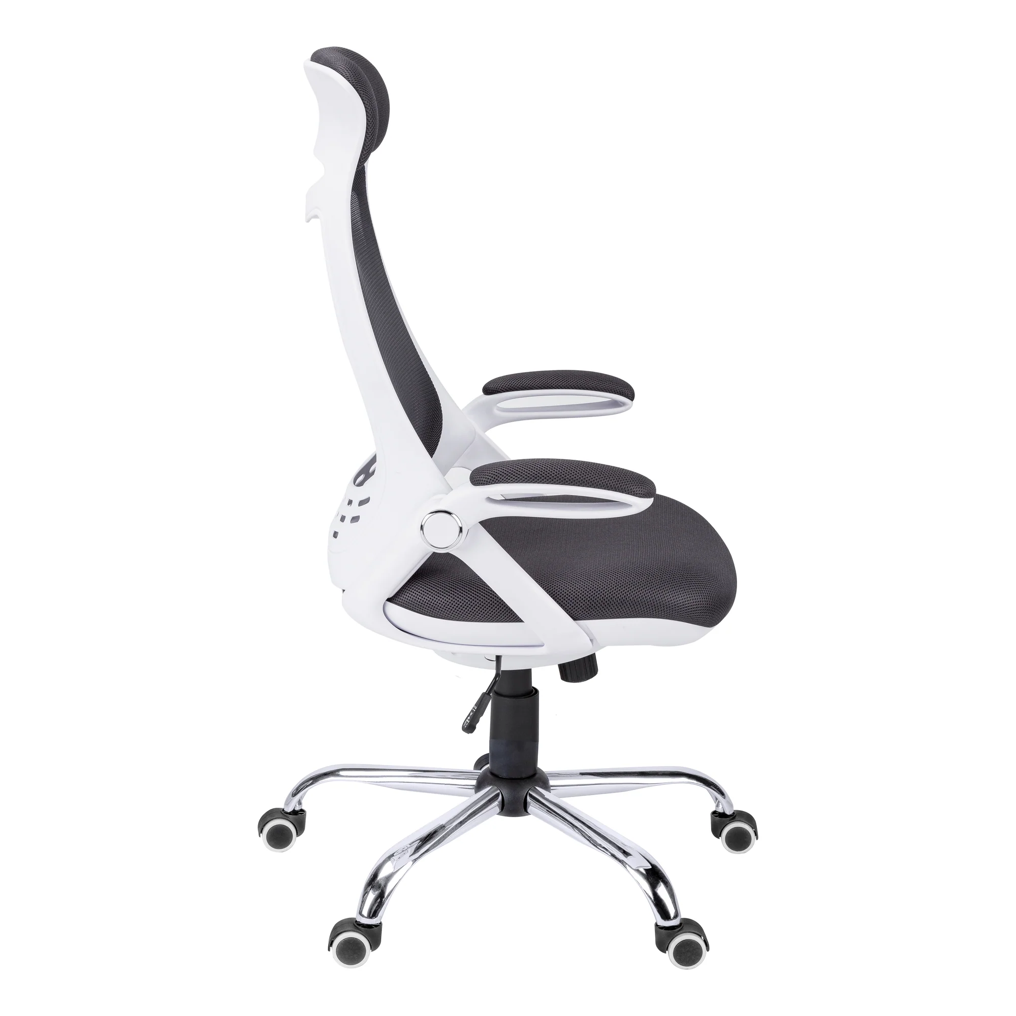 Black Foam Metal Office Chair With A High Back By Homeroots - Image 6
