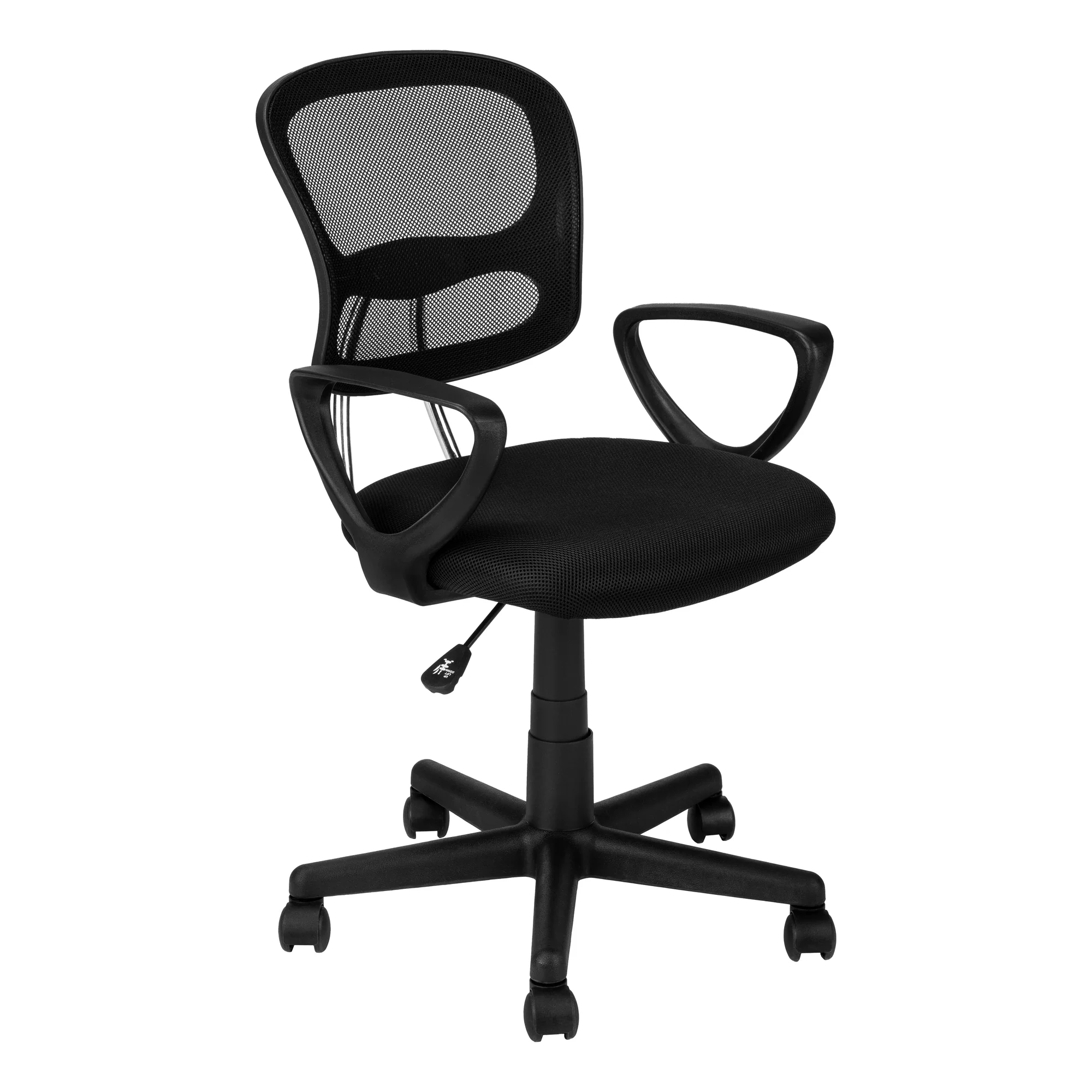 Black Foam Metal Polypropylene Polyester Office Chair By Homeroots - Image 2