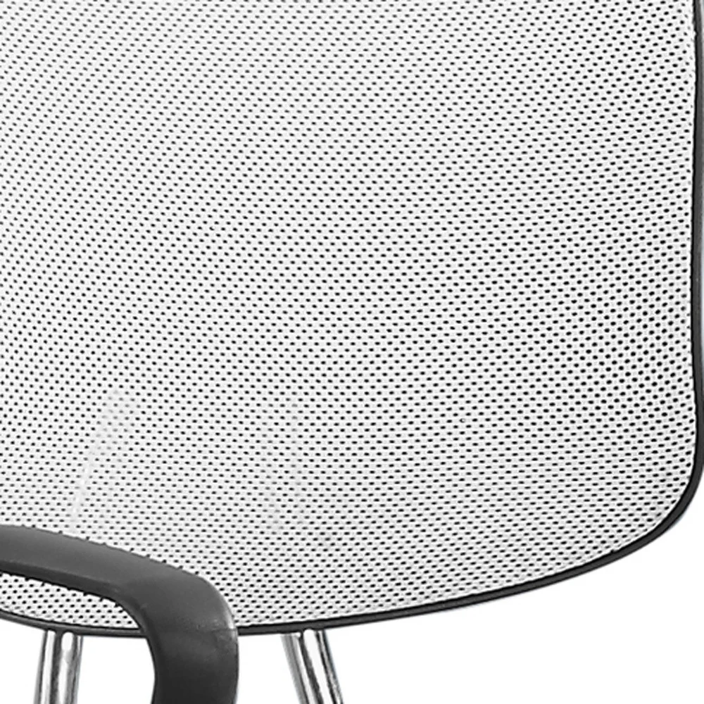 Black Foam Metal Polypropylene Polyester Office Chair By Homeroots - Image 8