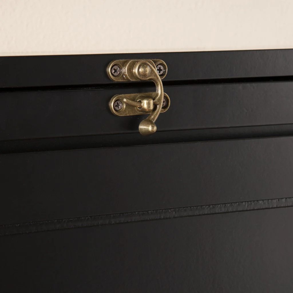 Black Fold Out Convertible Wall Mount Desk By Homeroots - Image 2